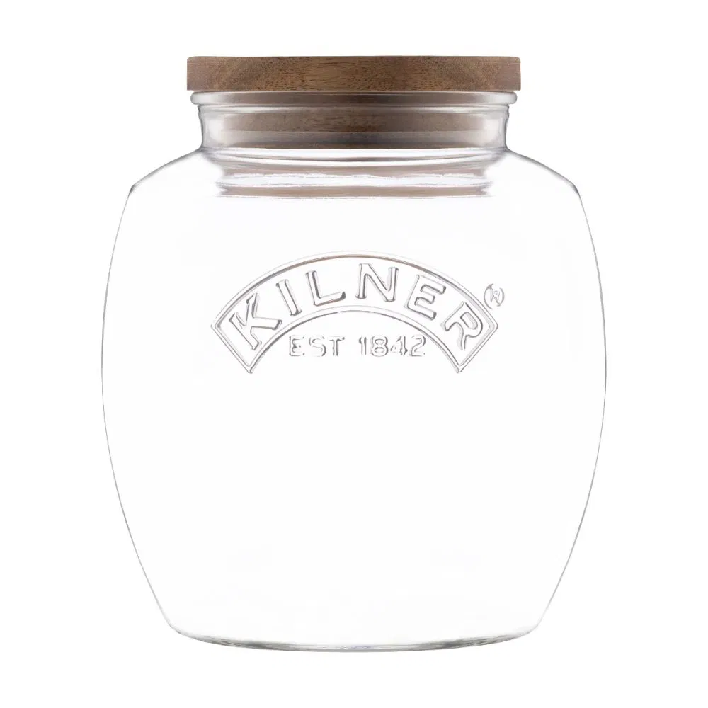 KILNER Jar with Wooden Lid 67.6 OZ