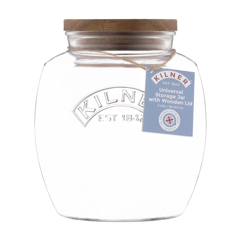 KILNER Jar with Wooden Lid 67.6 OZ - Image 2