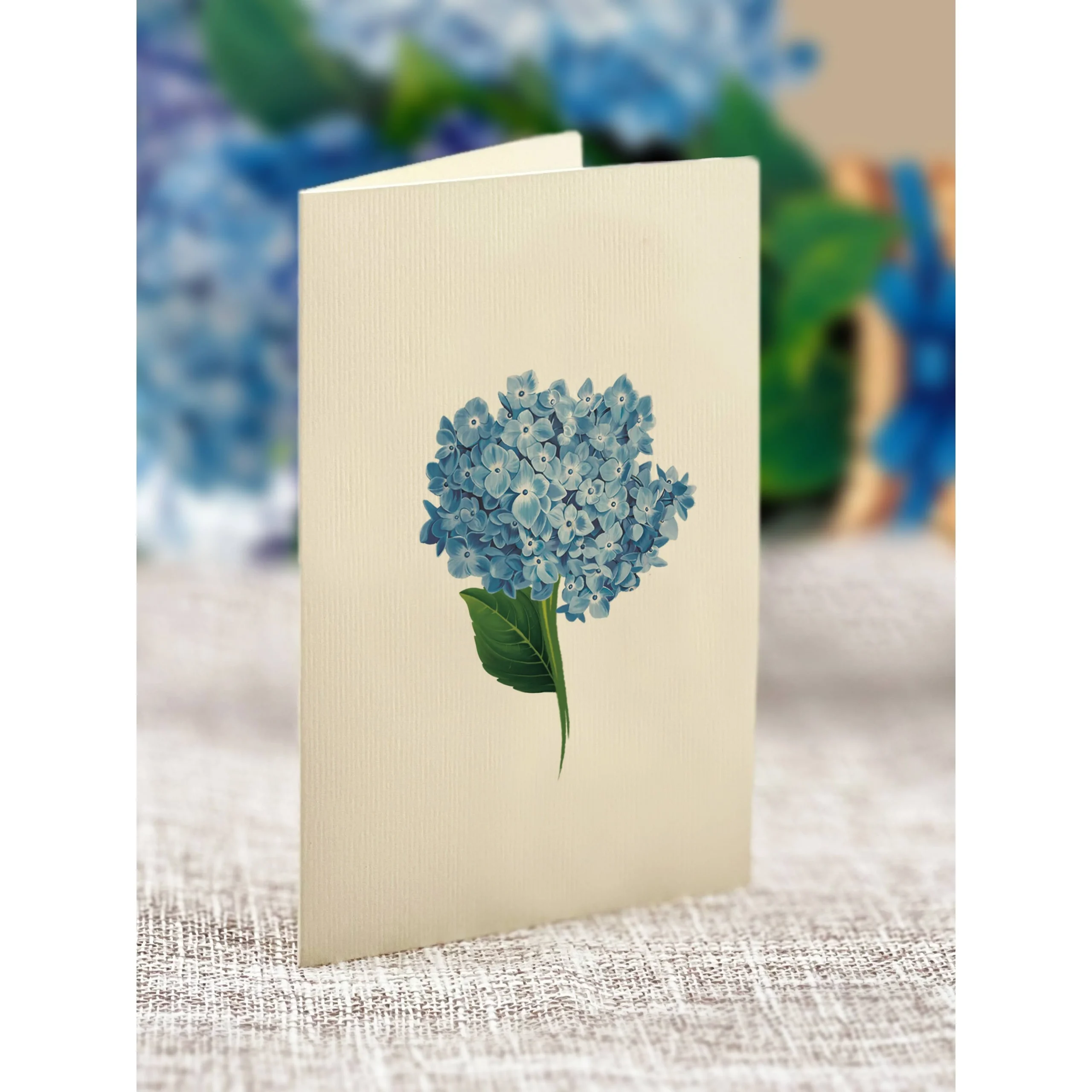 Nantucket Hydrangeas Mini Pop Up Greeting Card - Image 6