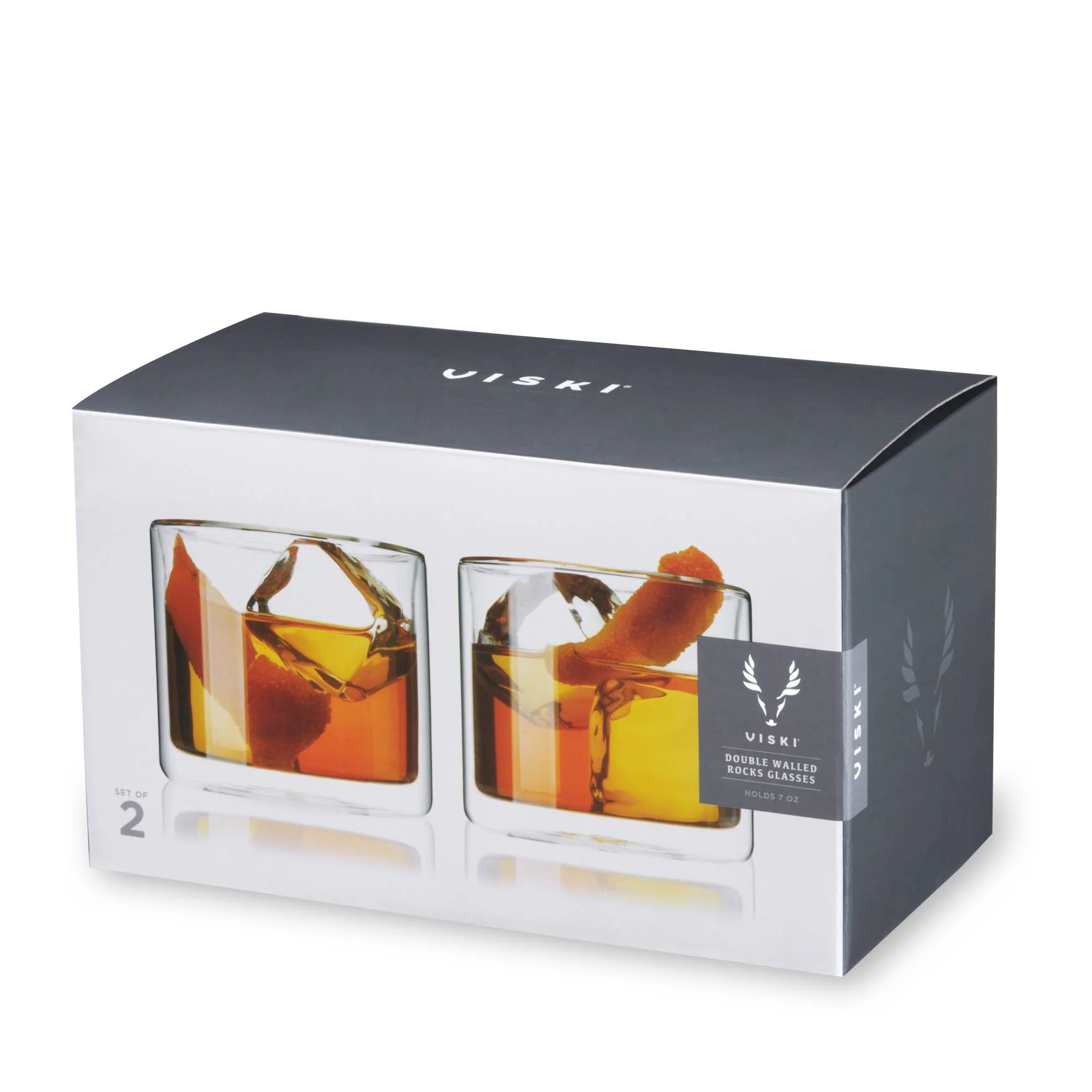 Double Walled Old Fashioned Glasses Set of 2 - Image 2