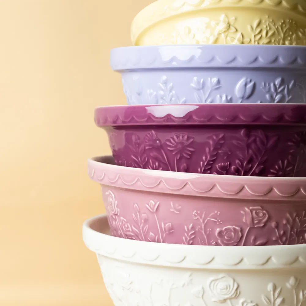 In The Meadow Rose Pink Mixing Bowl S12 - Image 3