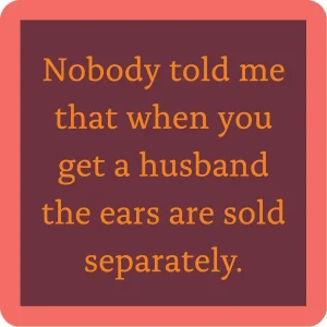 Ears Sold Separately Coaster | Funny Party Gift | Home Bar Decor