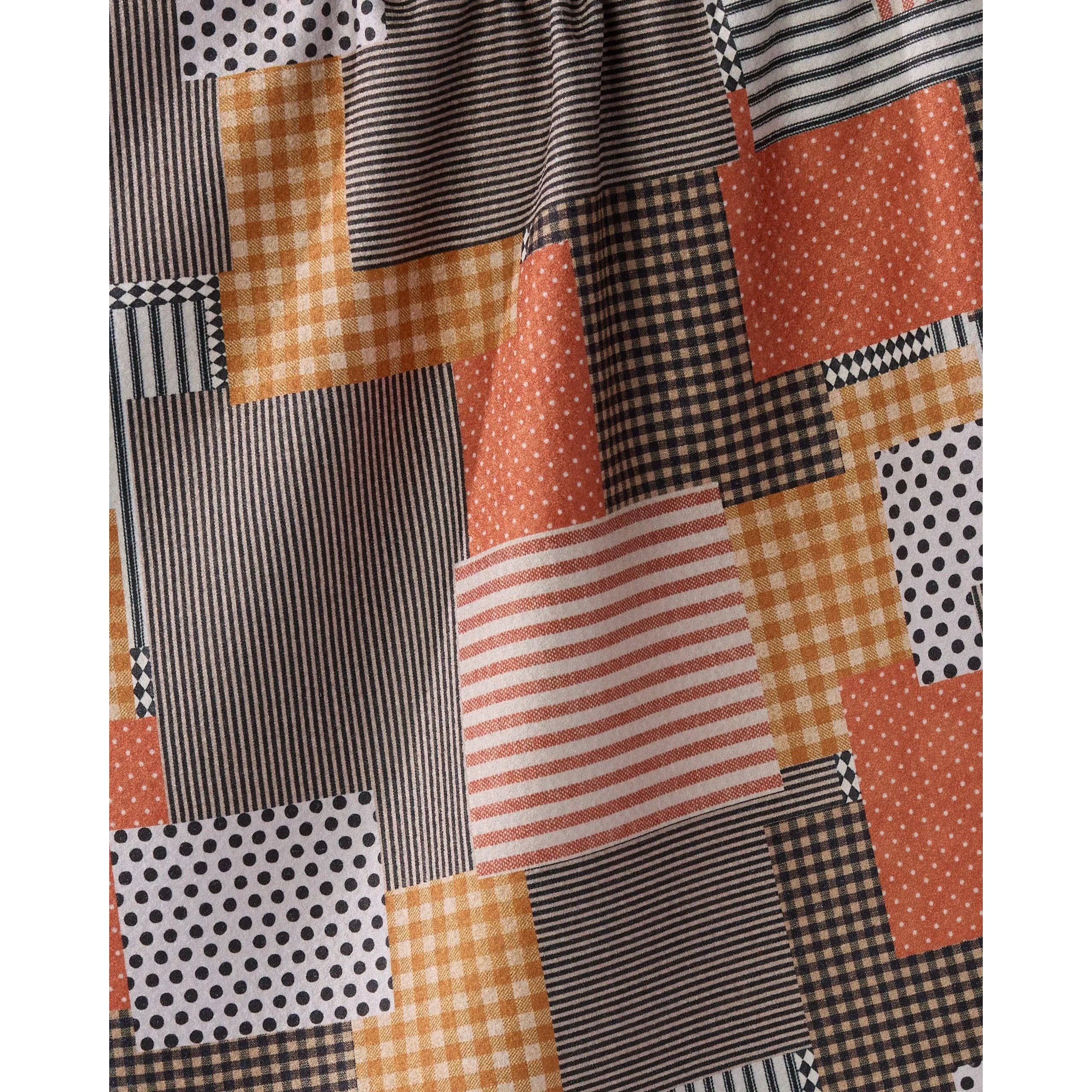 Patch and Pumpkin Geometry Tea Towel - Image 2