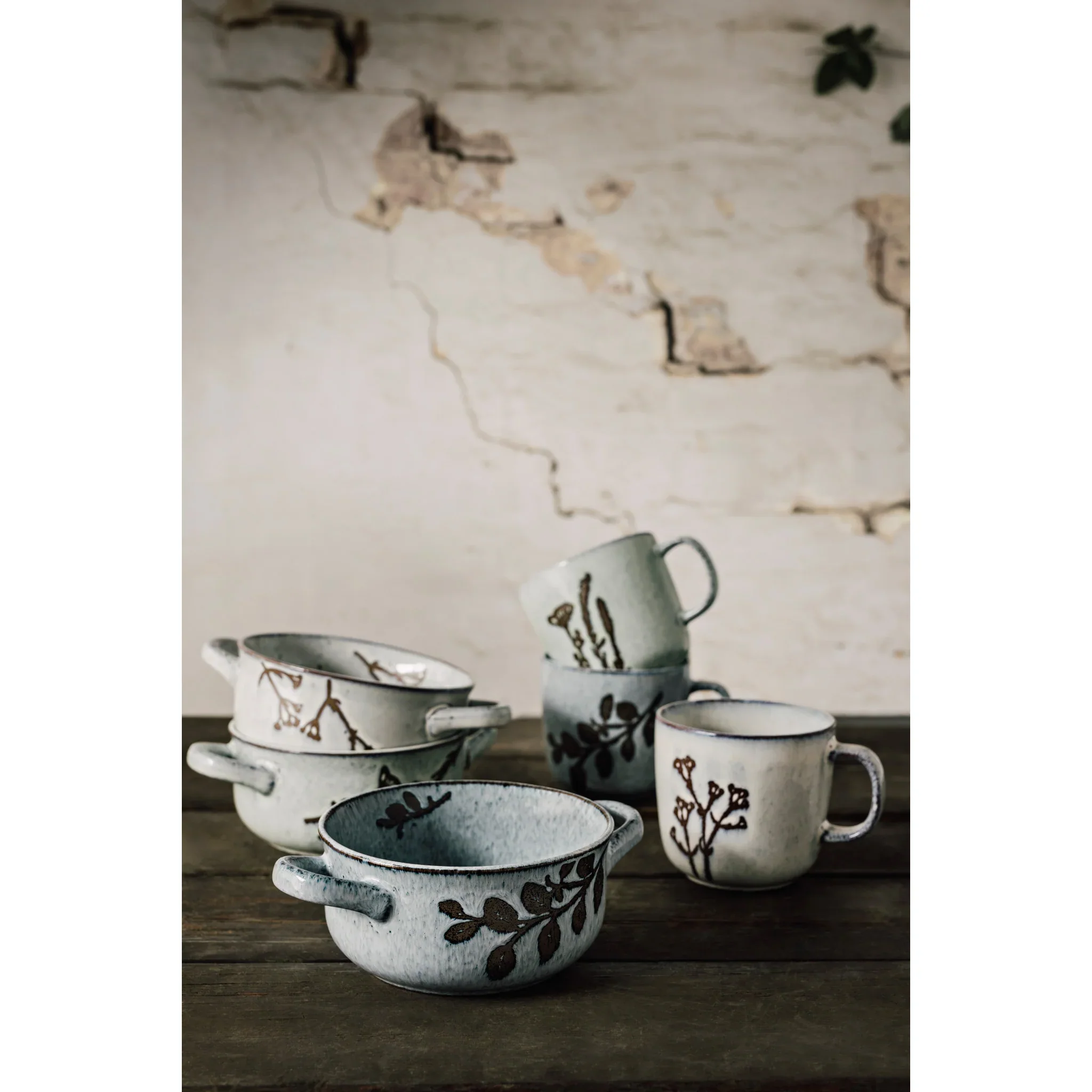 Fog Chalk Relief Soup Bowl - Image 3