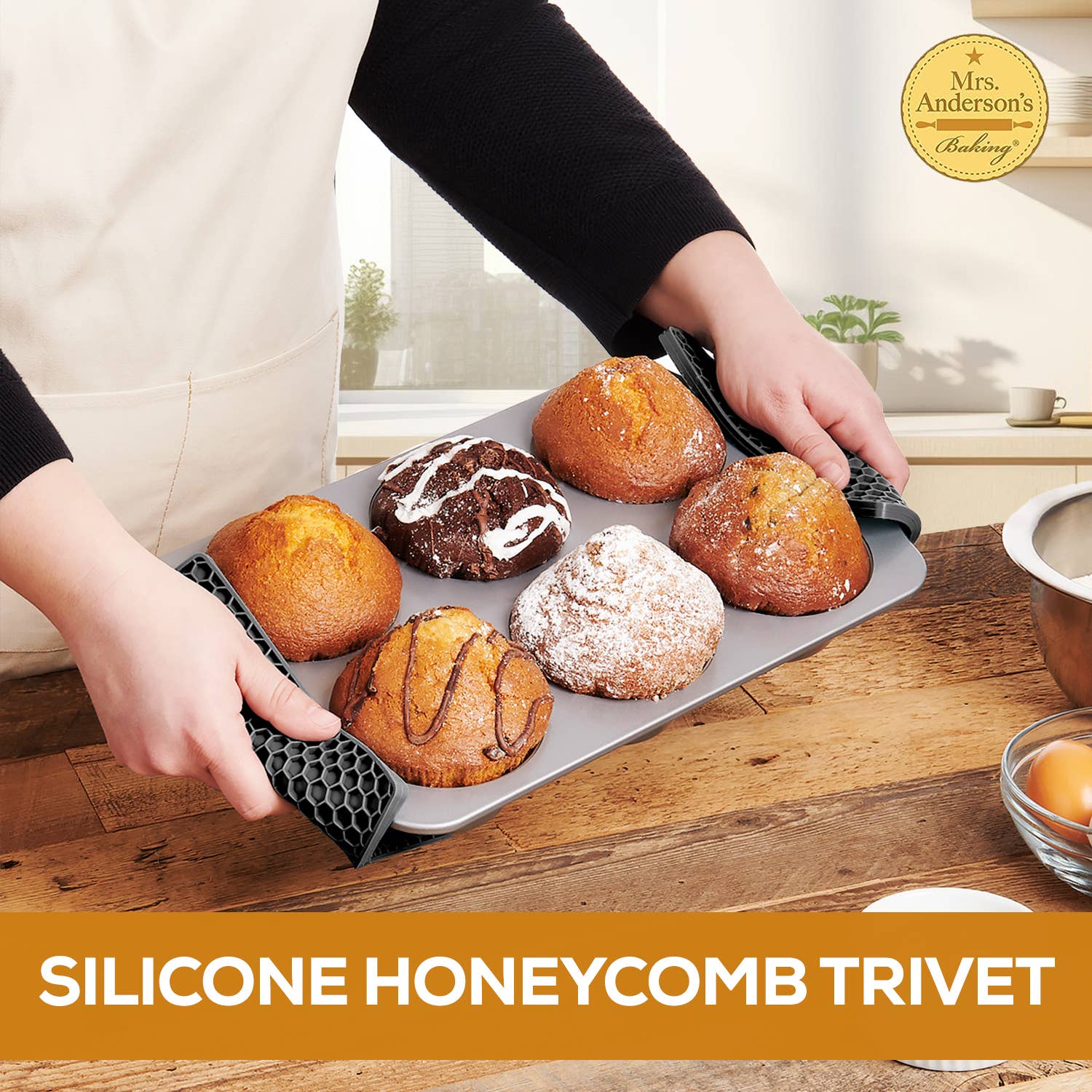 Mrs. Anderson's Baking Silicone Honeycomb Trivet - Image 5