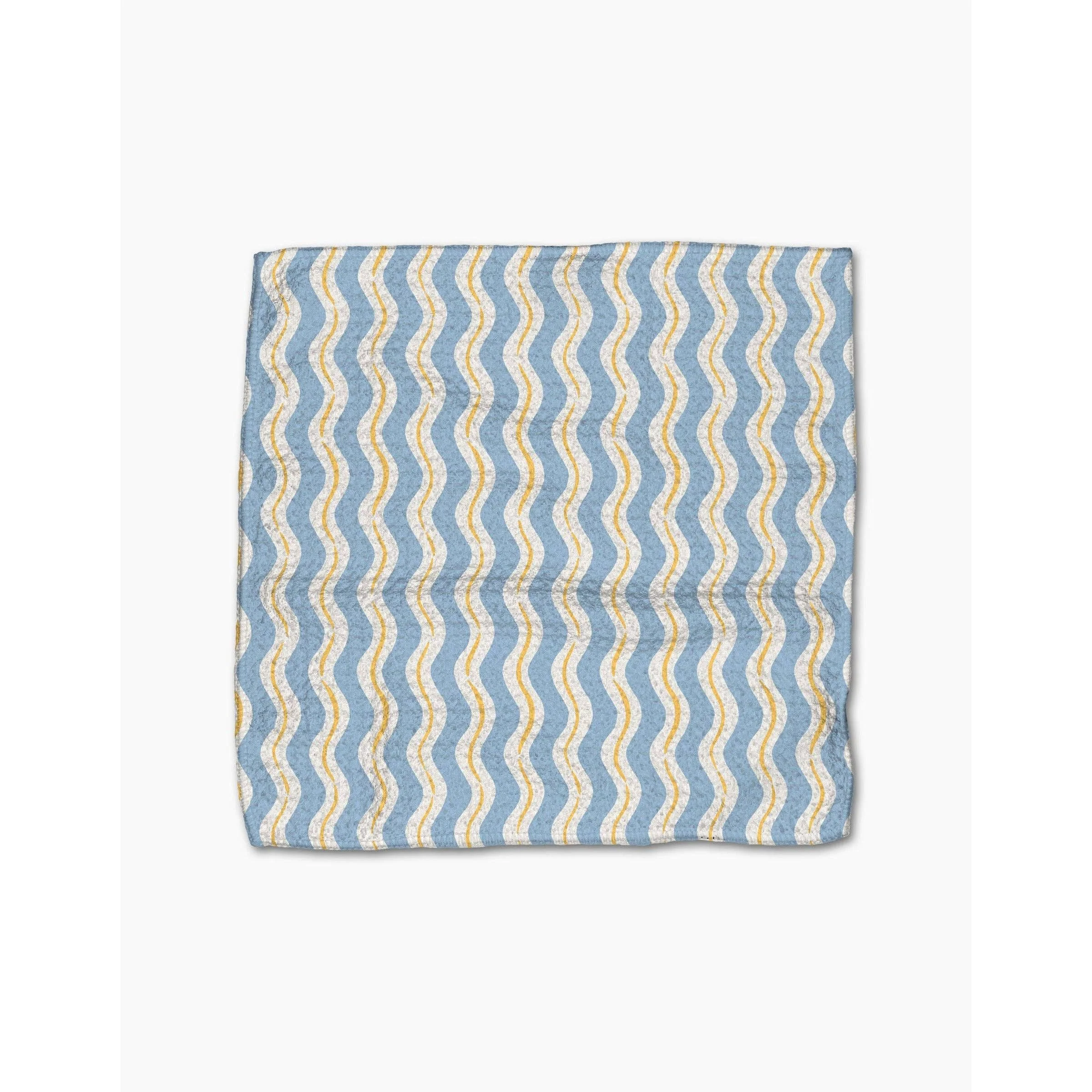 Lemon Waves Geometry Dishcloth Set - Image 2