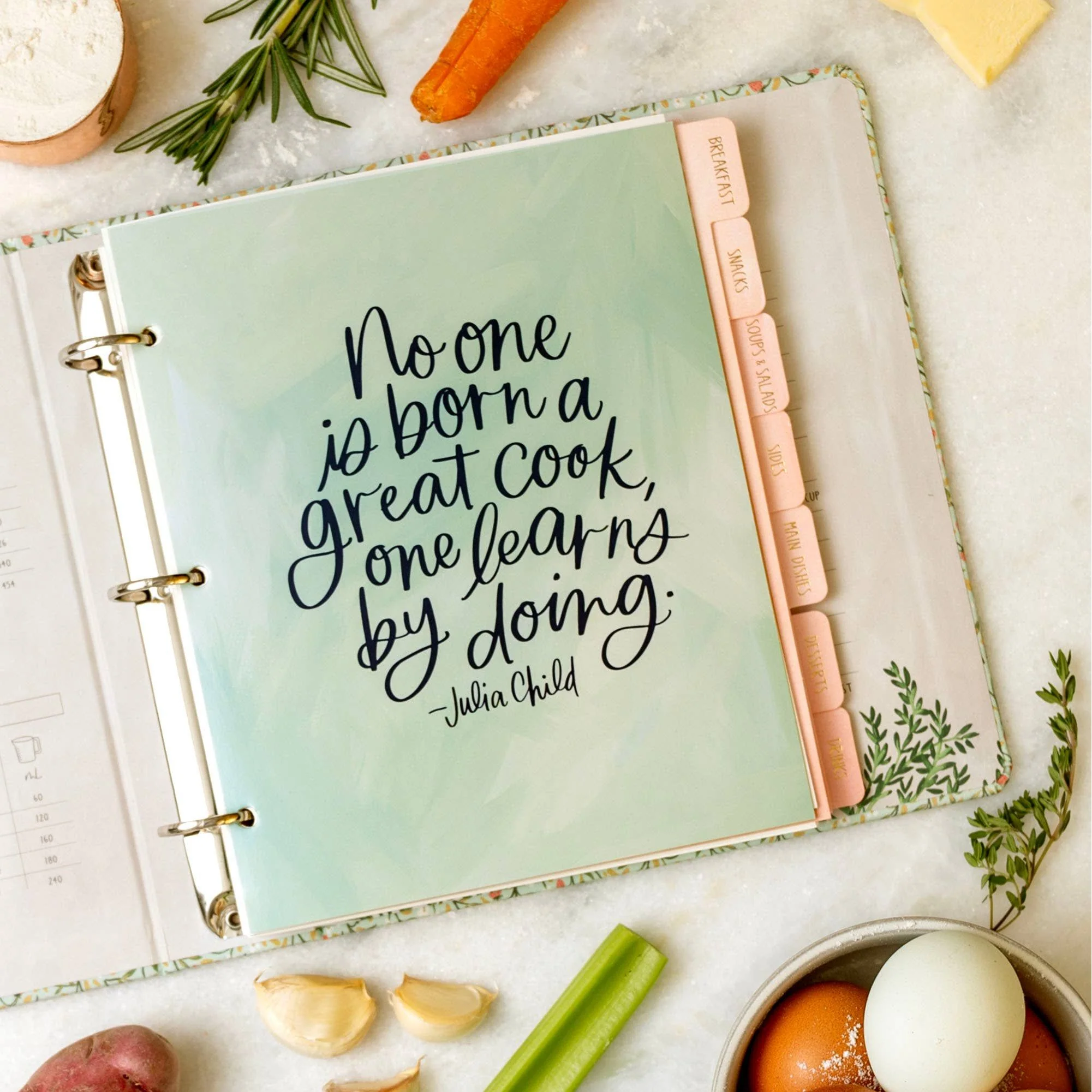 Strawberry Meadow Petite Recipe Binder - Image 2