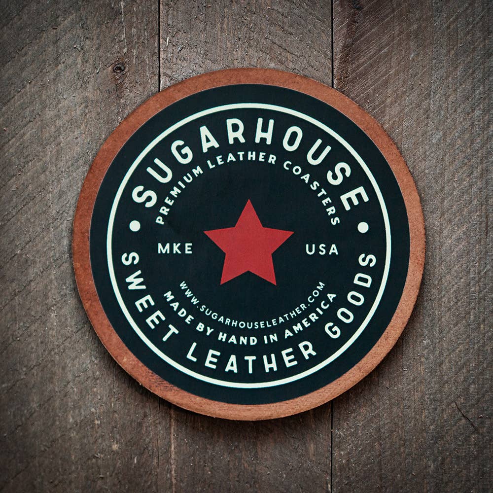 Bourbon Leather Coaster - Image 2