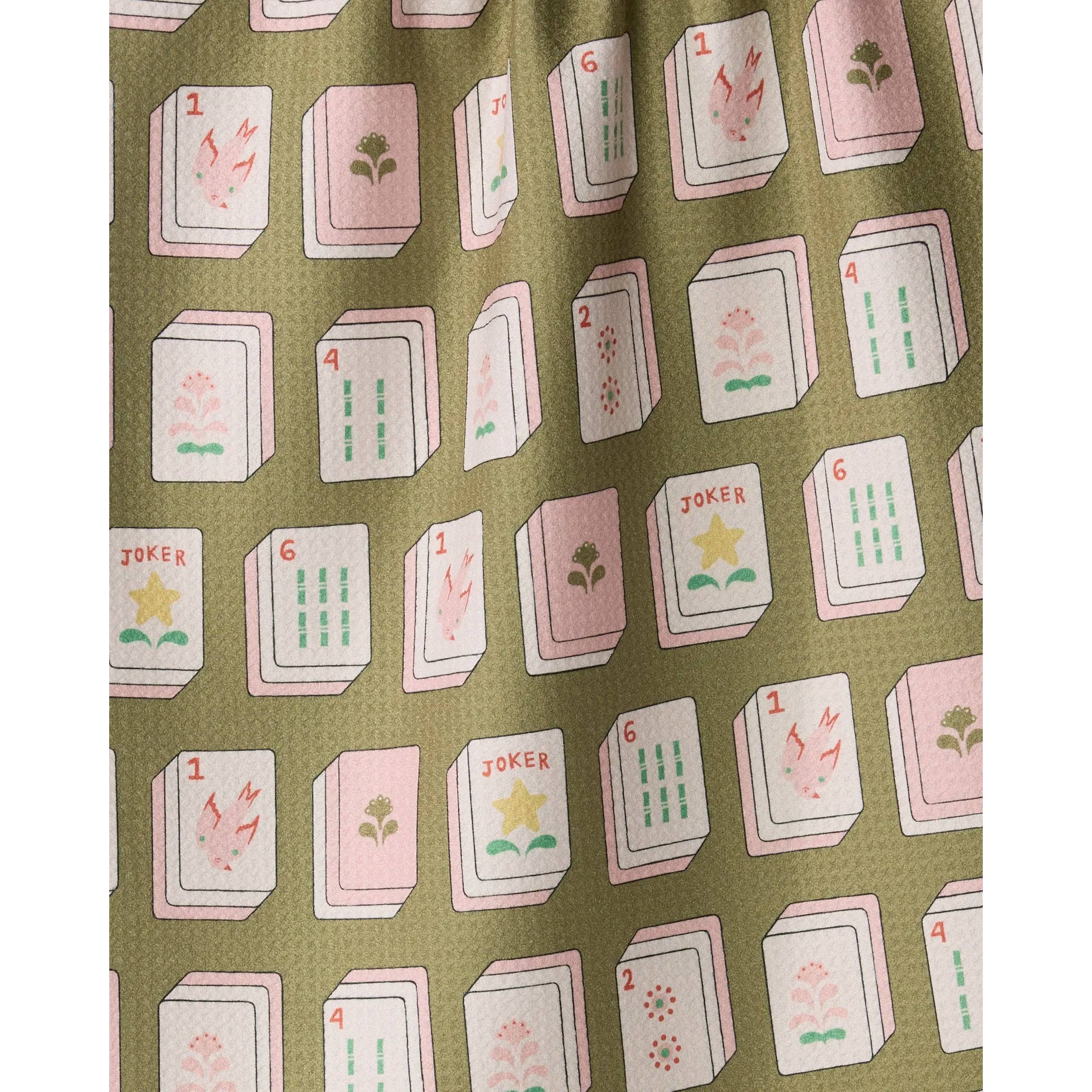 Flower Tiles Geometry Tea Towel - Image 2