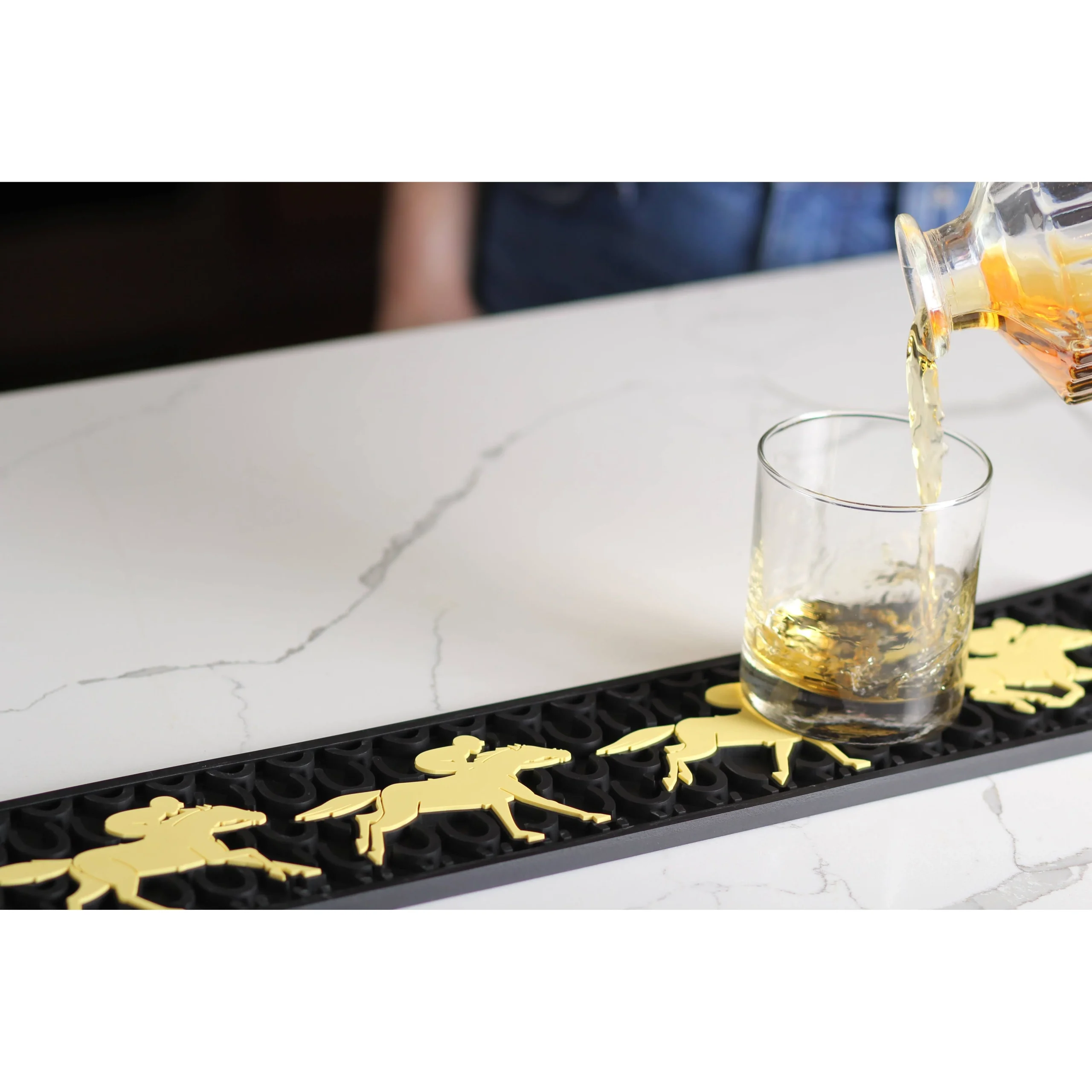 Racing Horses Rubber Bar Mat - Image 3