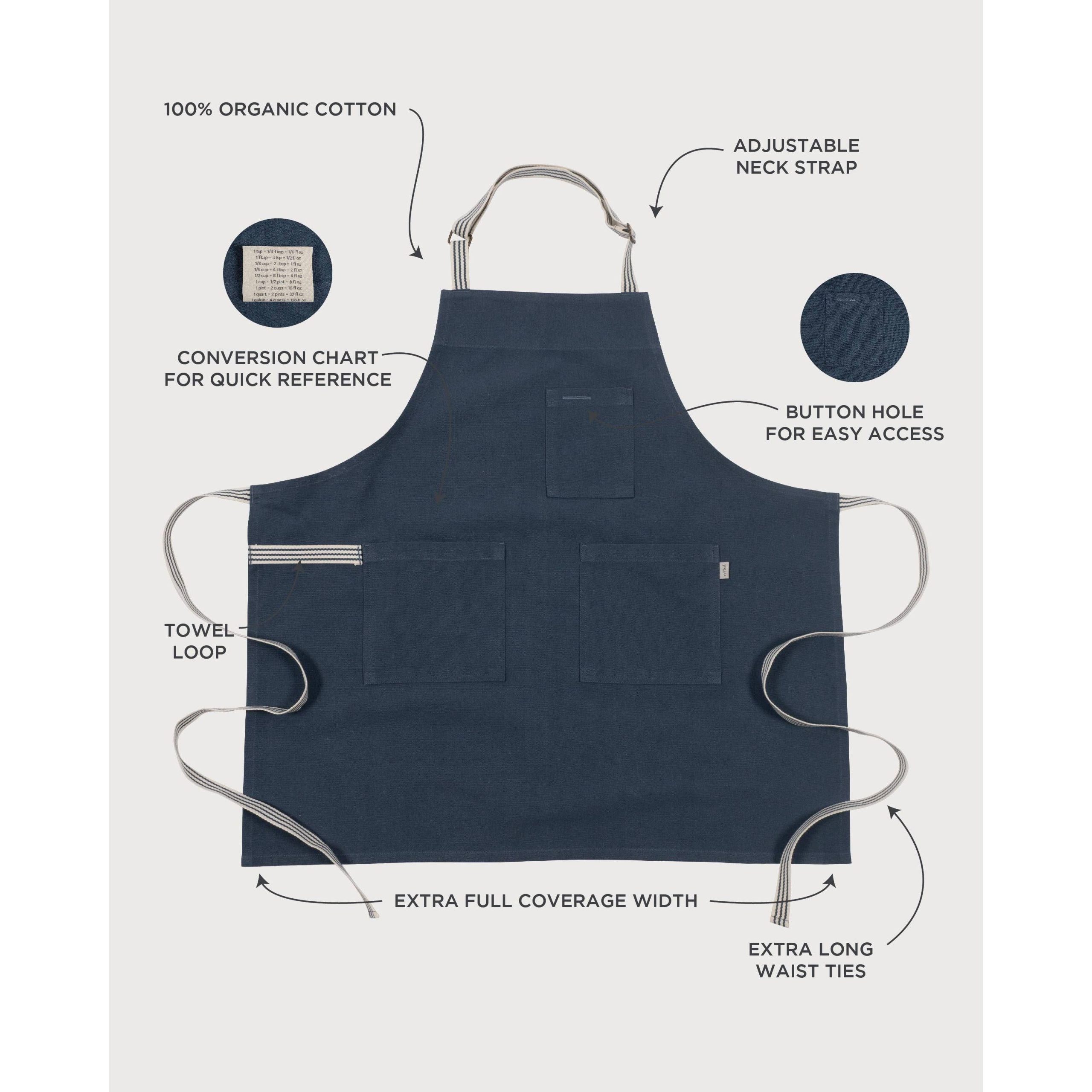 KAF Home Rooted Sustainable Chef's Apron - 32 x 30 - Image 6