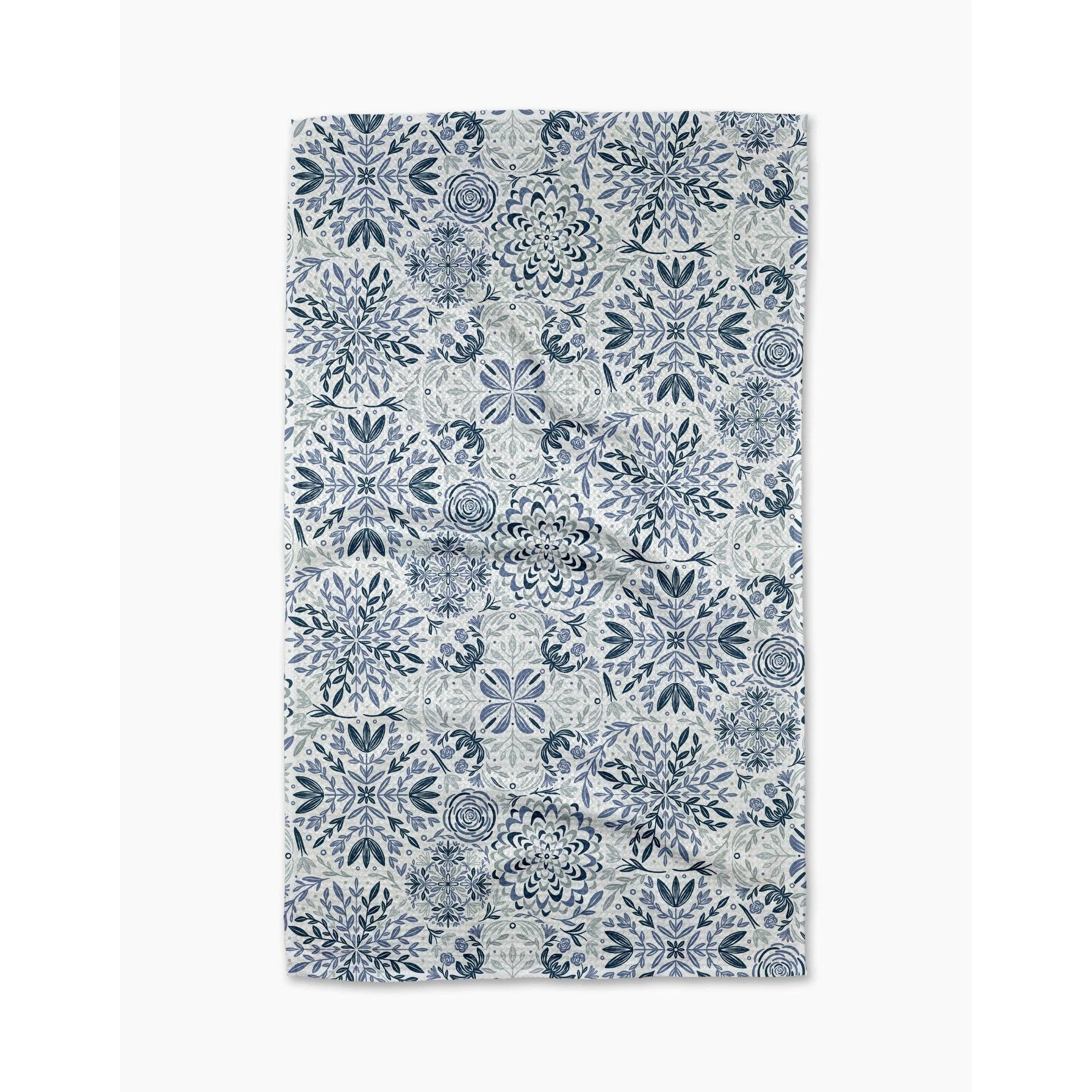 Floral Medallions Tea Towel
