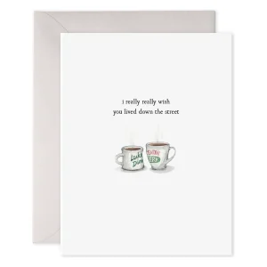 Coffee Cups | Love. Friendship. Miss You Greeting Card