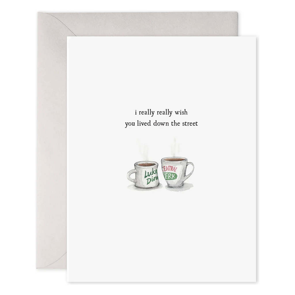 Coffee Cups | Love. Friendship. Miss You Greeting Card