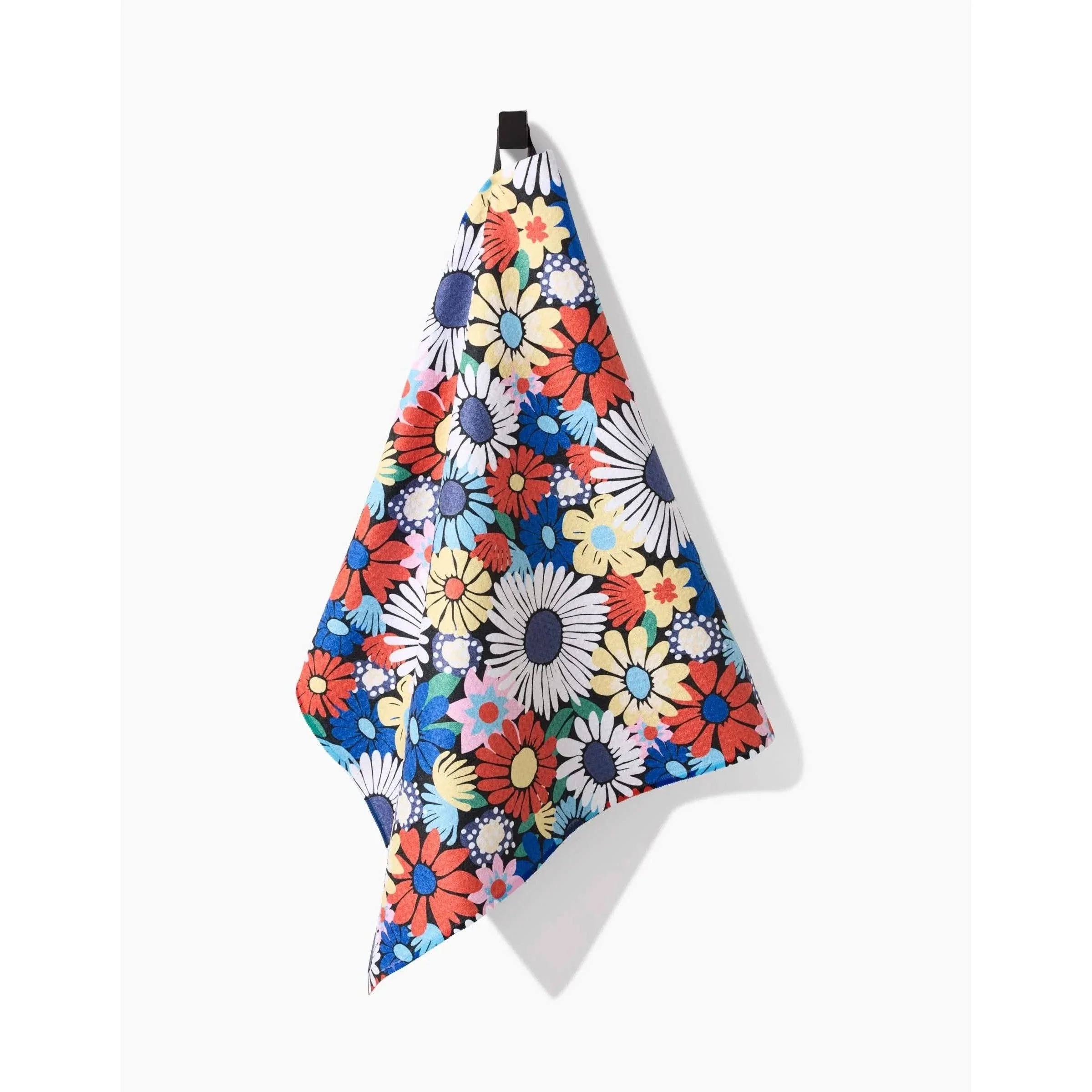 Wildflowers Bouquet Geometry Tea Towel - Image 3