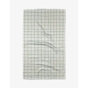 Spring Grid Geometry Tea Towel