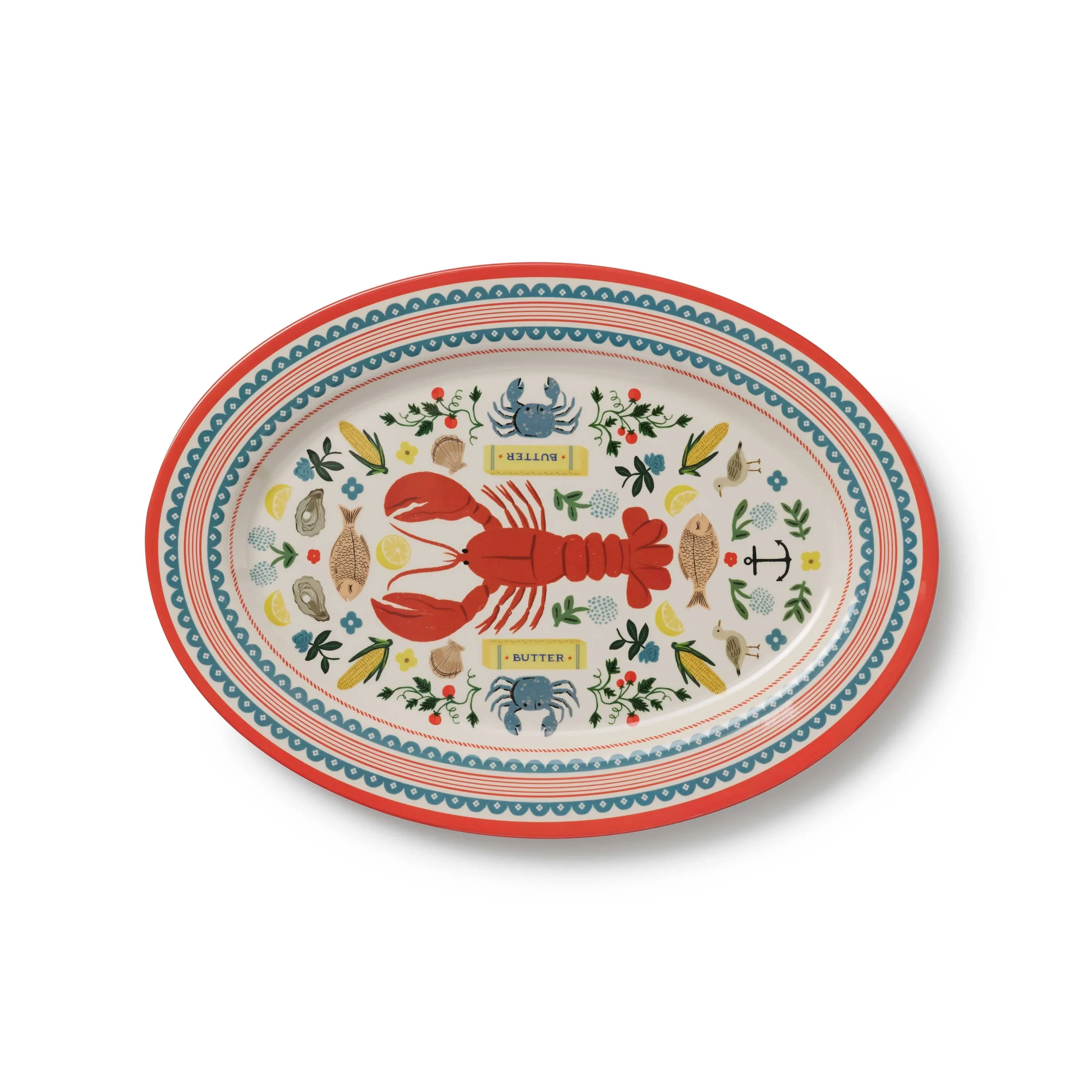 Seaside Melamine Serving Platter