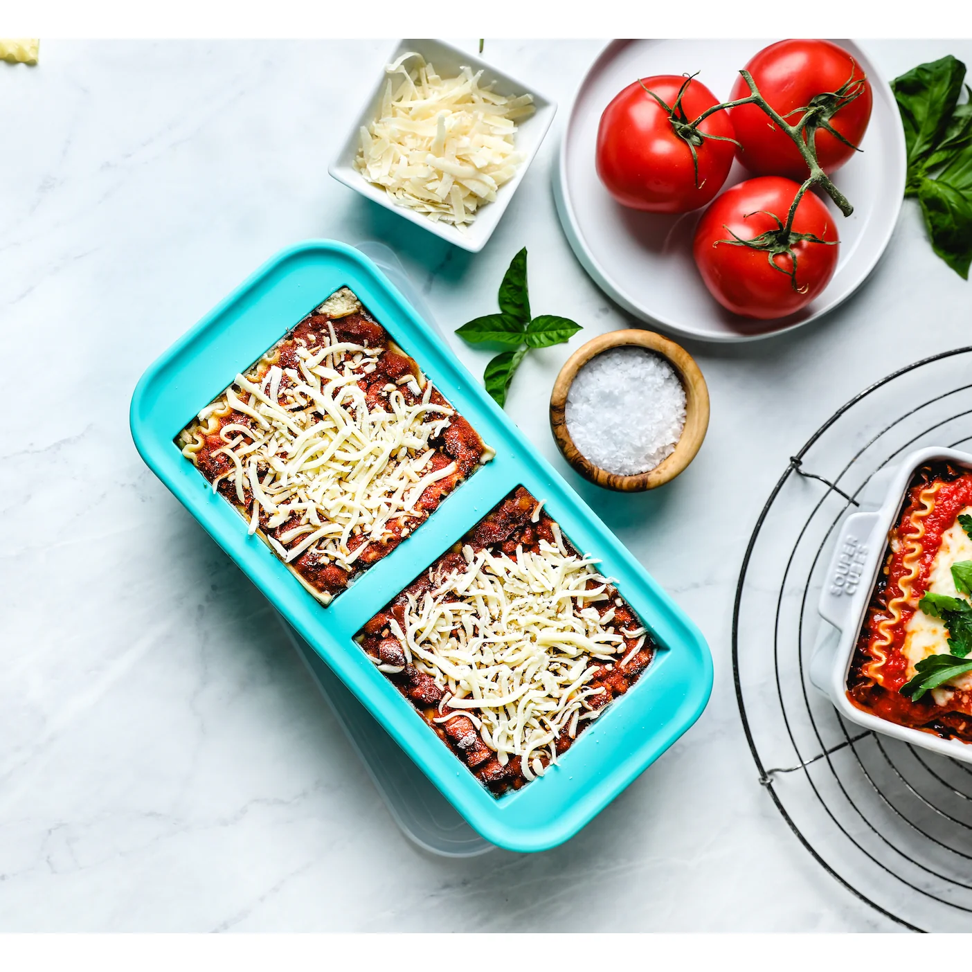Souper Cubes 2-Cup Silicone Freezing Tray: Aqua - Image 7