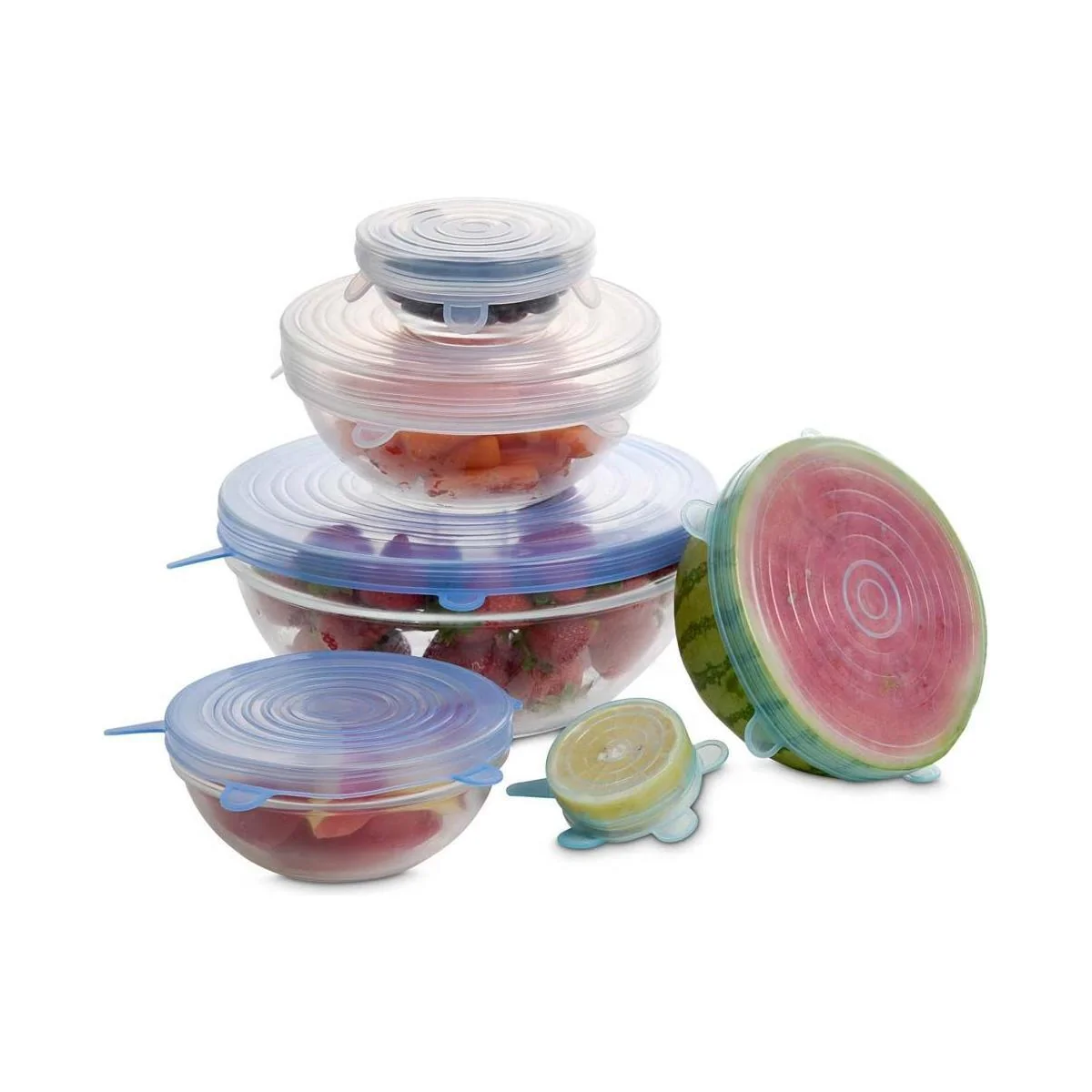 Reusable Stretch Food Storage Lids. 13-Piece Set - Image 5