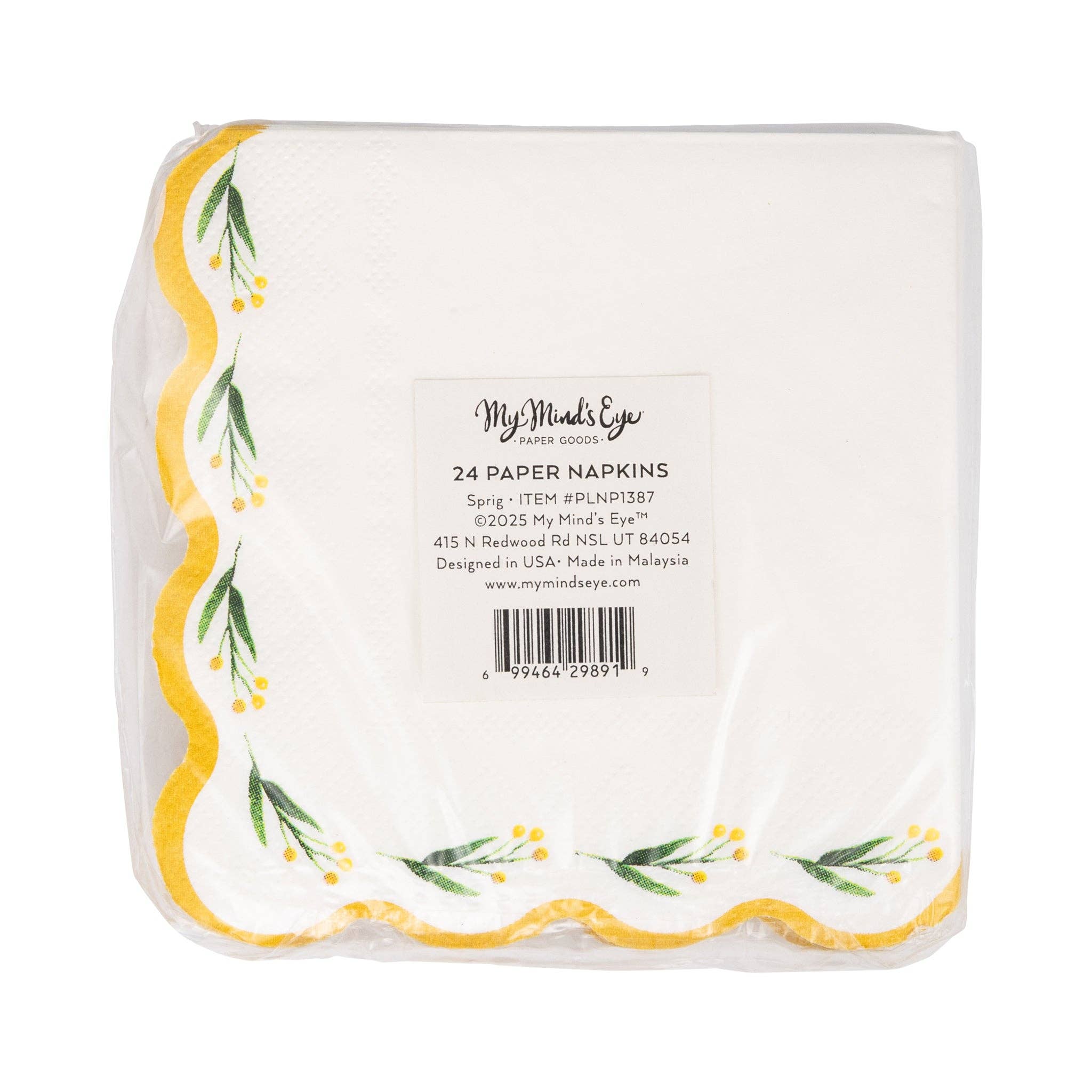 Sprig Wave Cocktail Napkin - Image 3