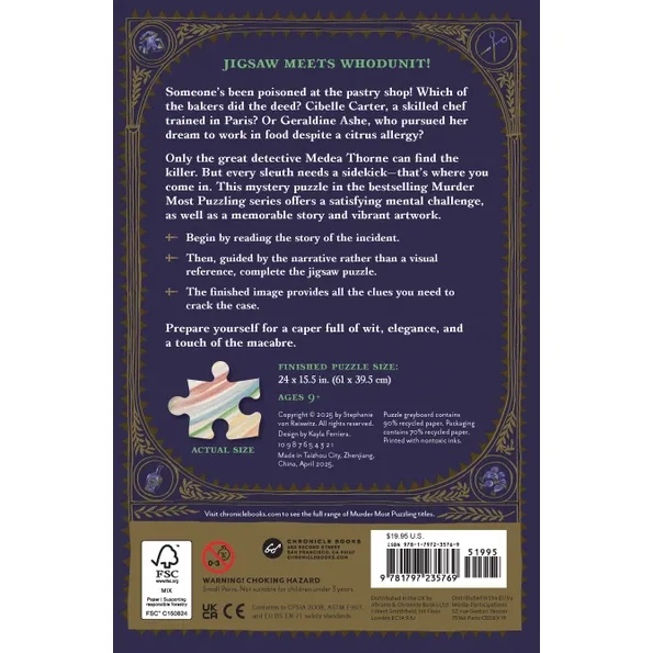 Murder Most Puzzling: Poisoned Patisserie 500-Piece Puzzle - Image 2