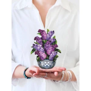 Lilac Garden Mini Pop Up Greeting Card