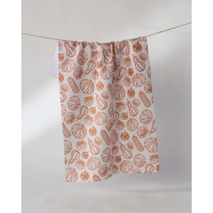 Harvest Sketch Geometry Tea Towel