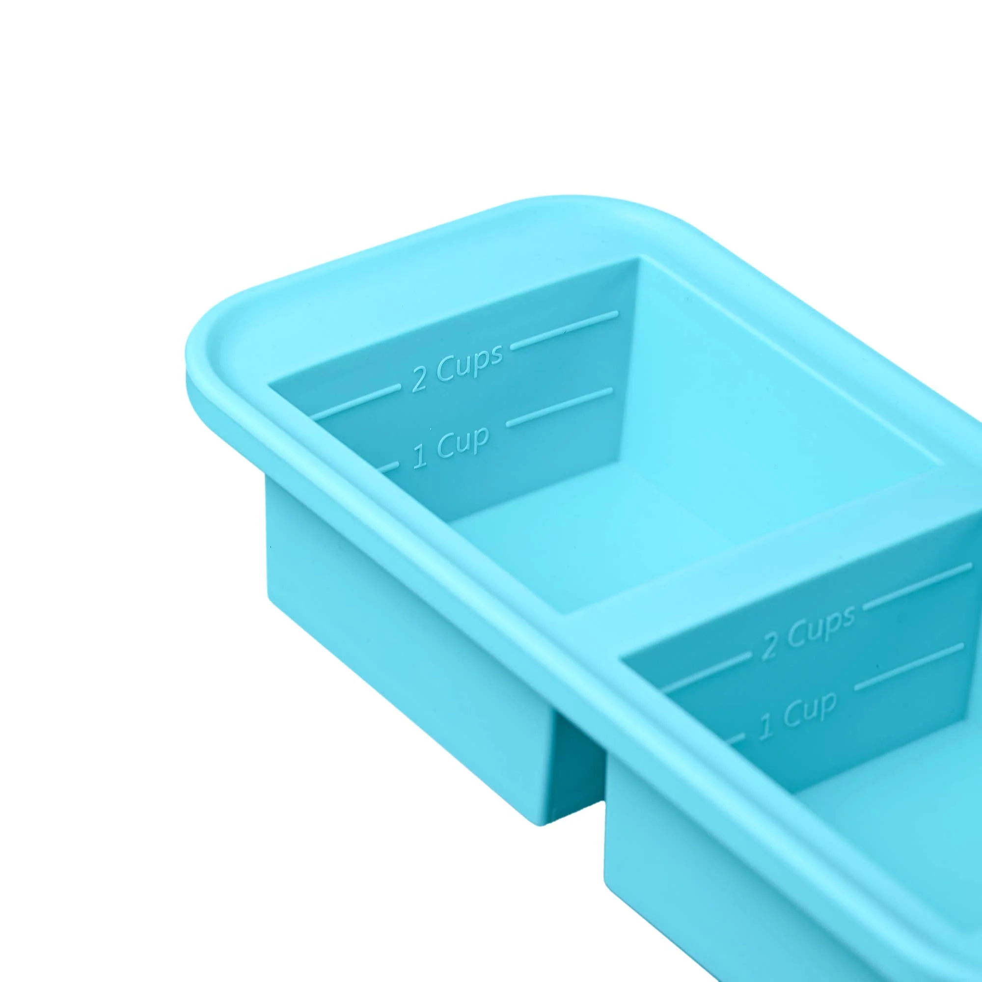 Souper Cubes 2-Cup Silicone Freezing Tray: Aqua - Image 4