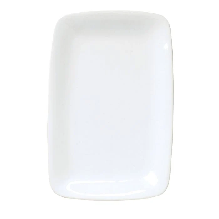 Minimalist White Rectangular Platter. 12