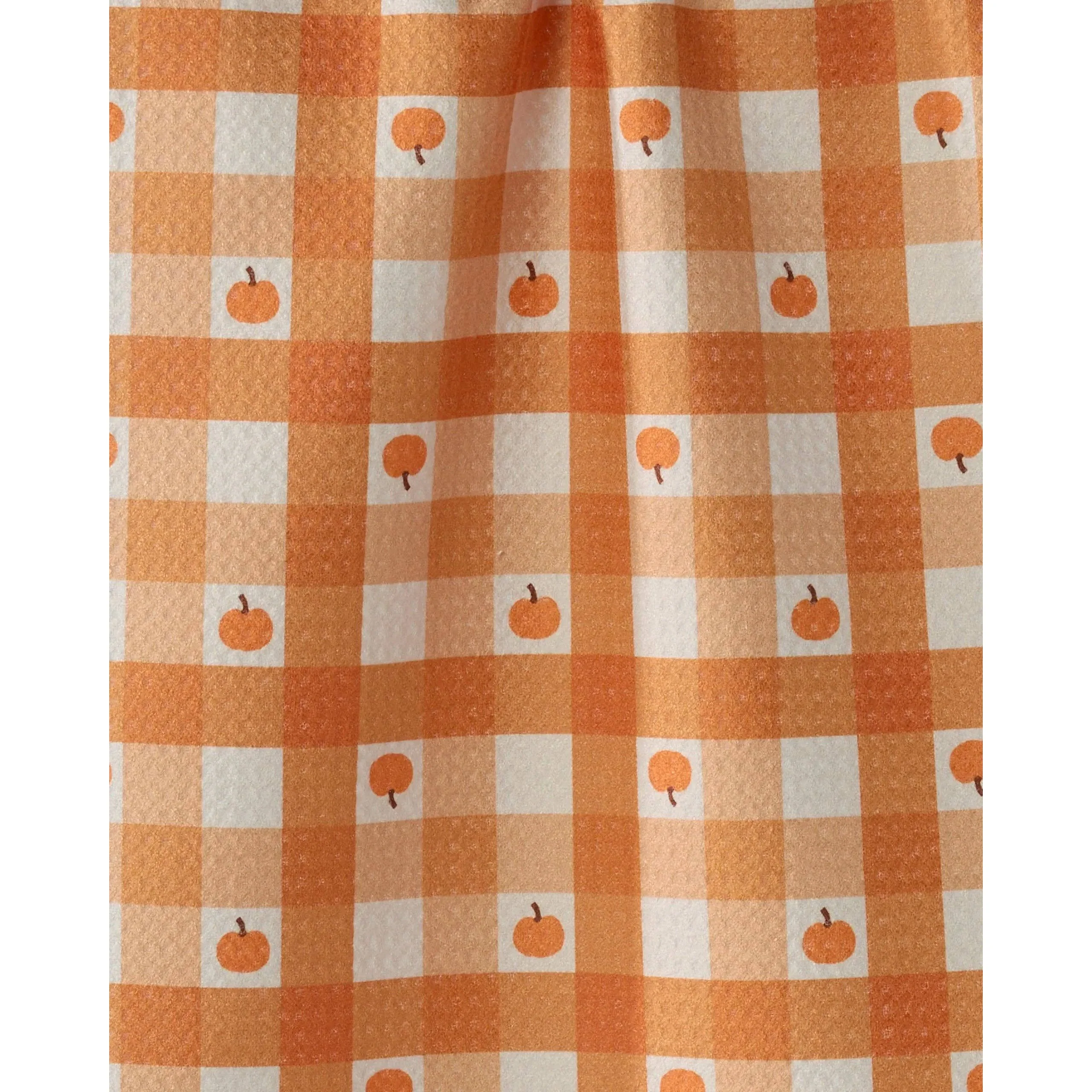 Pumpkin Check Geometry Bar Towel - Image 2