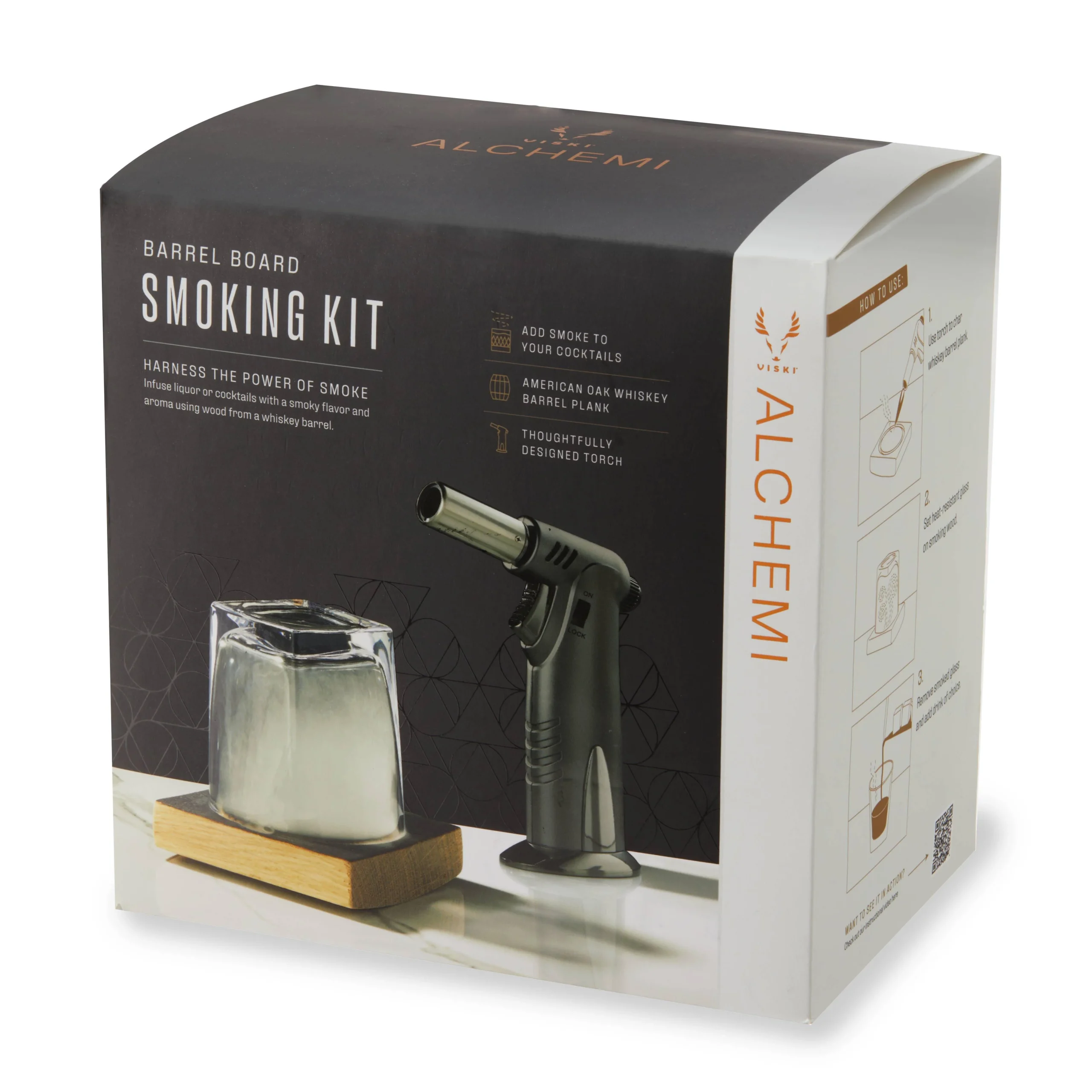 Alchemi™ Oak Barrel Board Smoke Infusion Kit - Set of 3 - Image 3