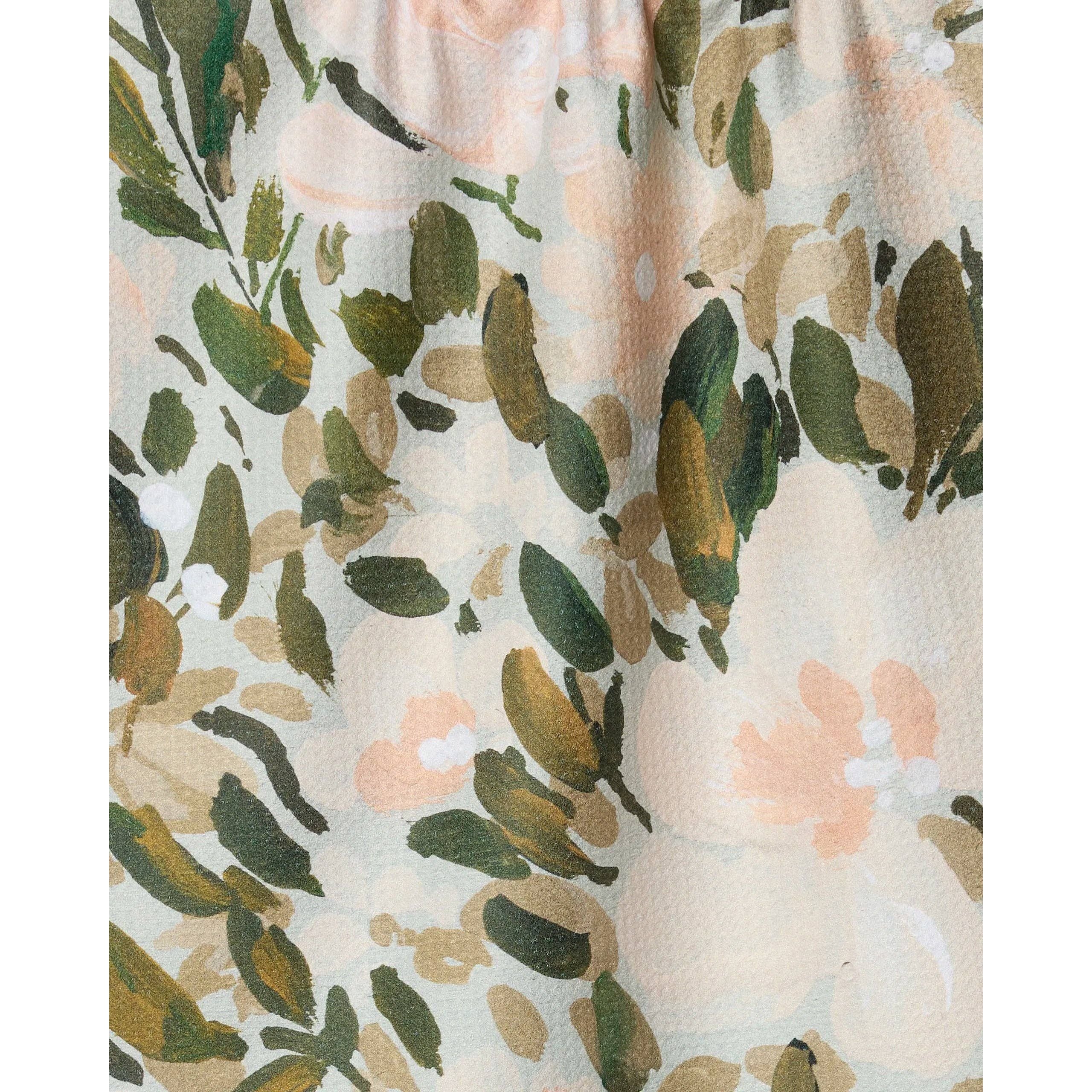 Painted Blossoms Geometry Tea Towel - Image 2