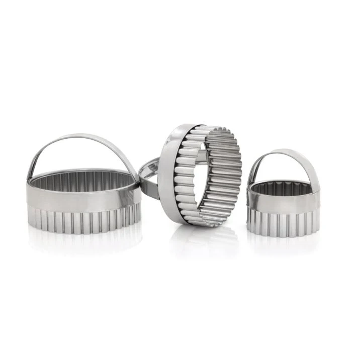 Baking Crinkle Cookie Cutters. Set of 3