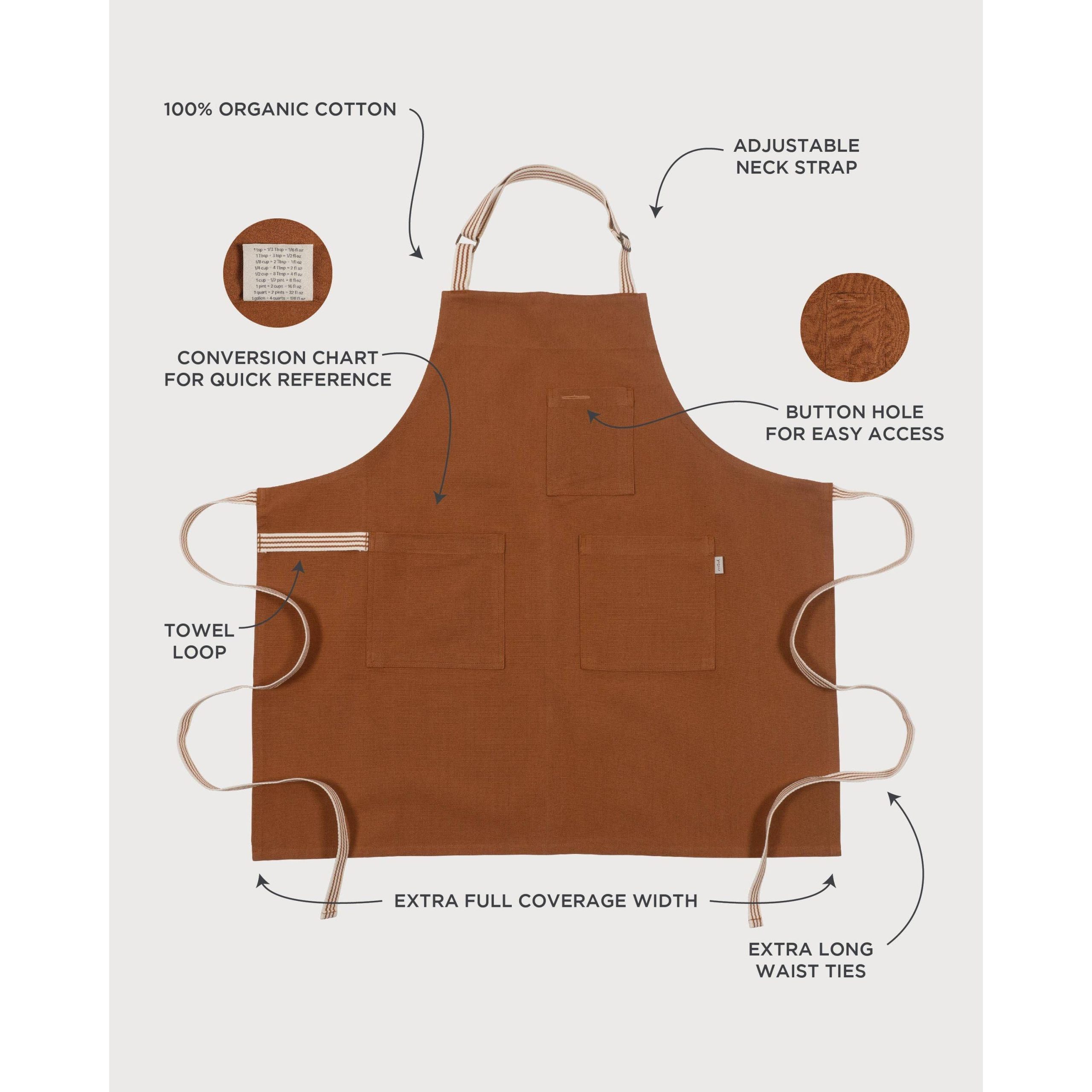 KAF Home Rooted Sustainable Chef's Apron - 32 x 30