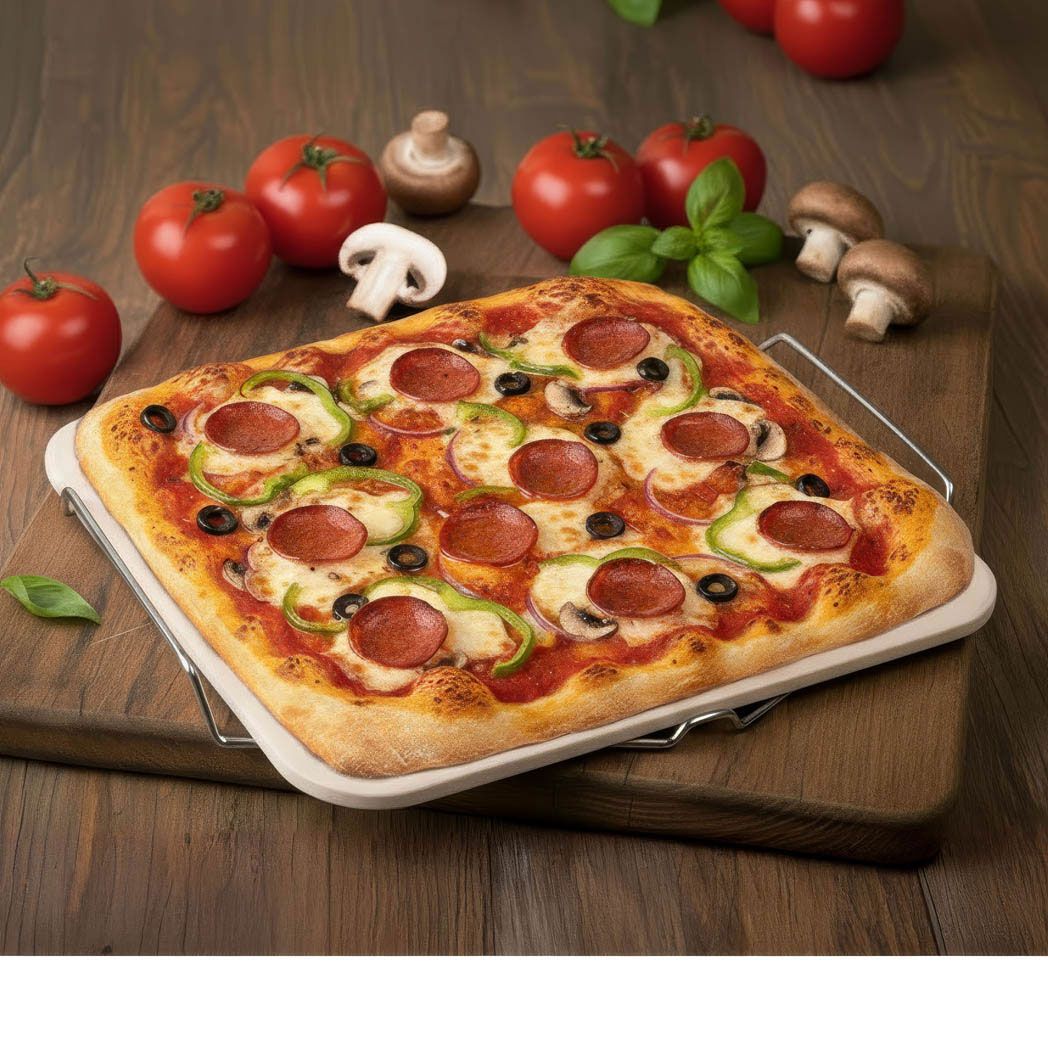 Fante's Rectangular Pizza And Bread Baking Stone - Image 3