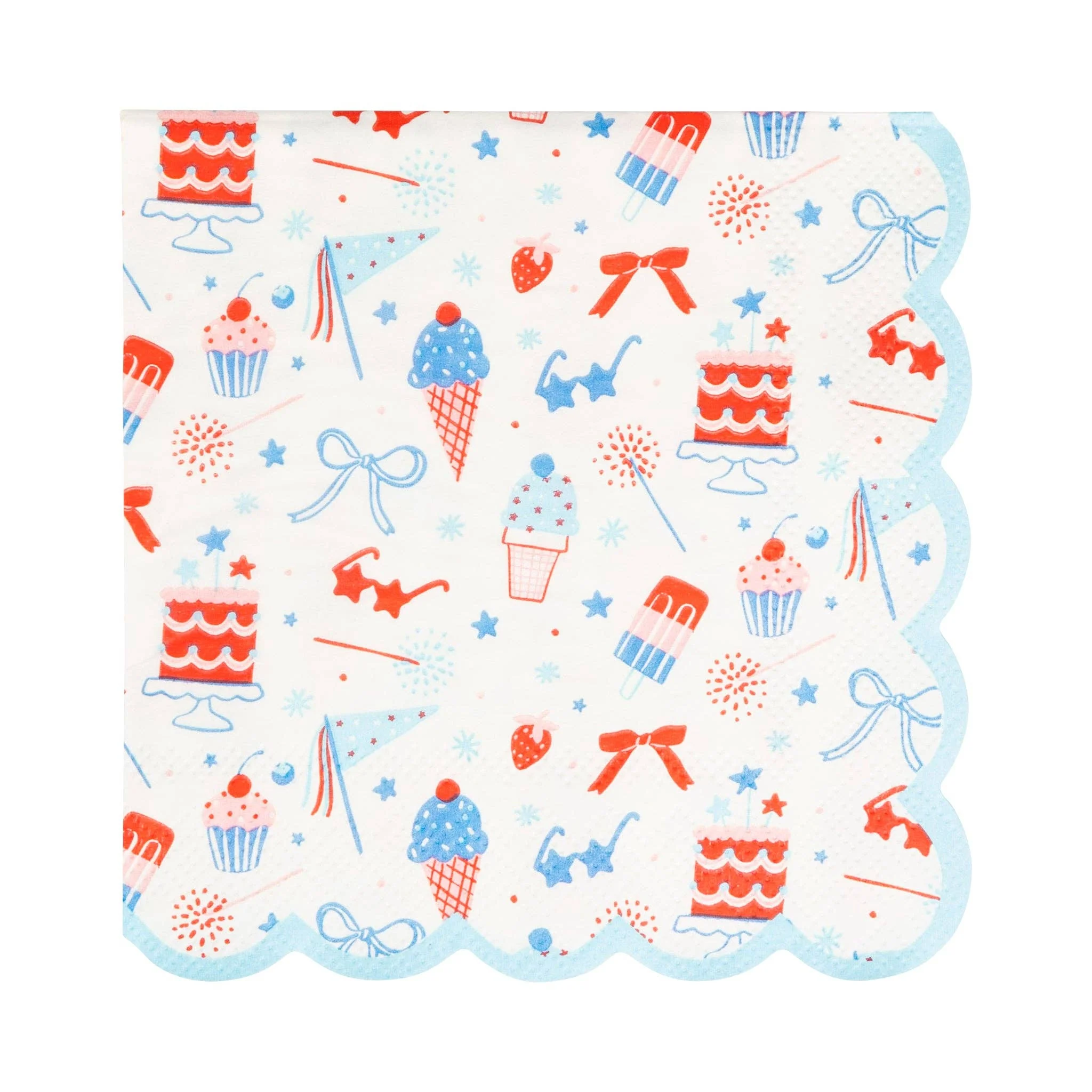Summertime Pattern Cocktail Napkin