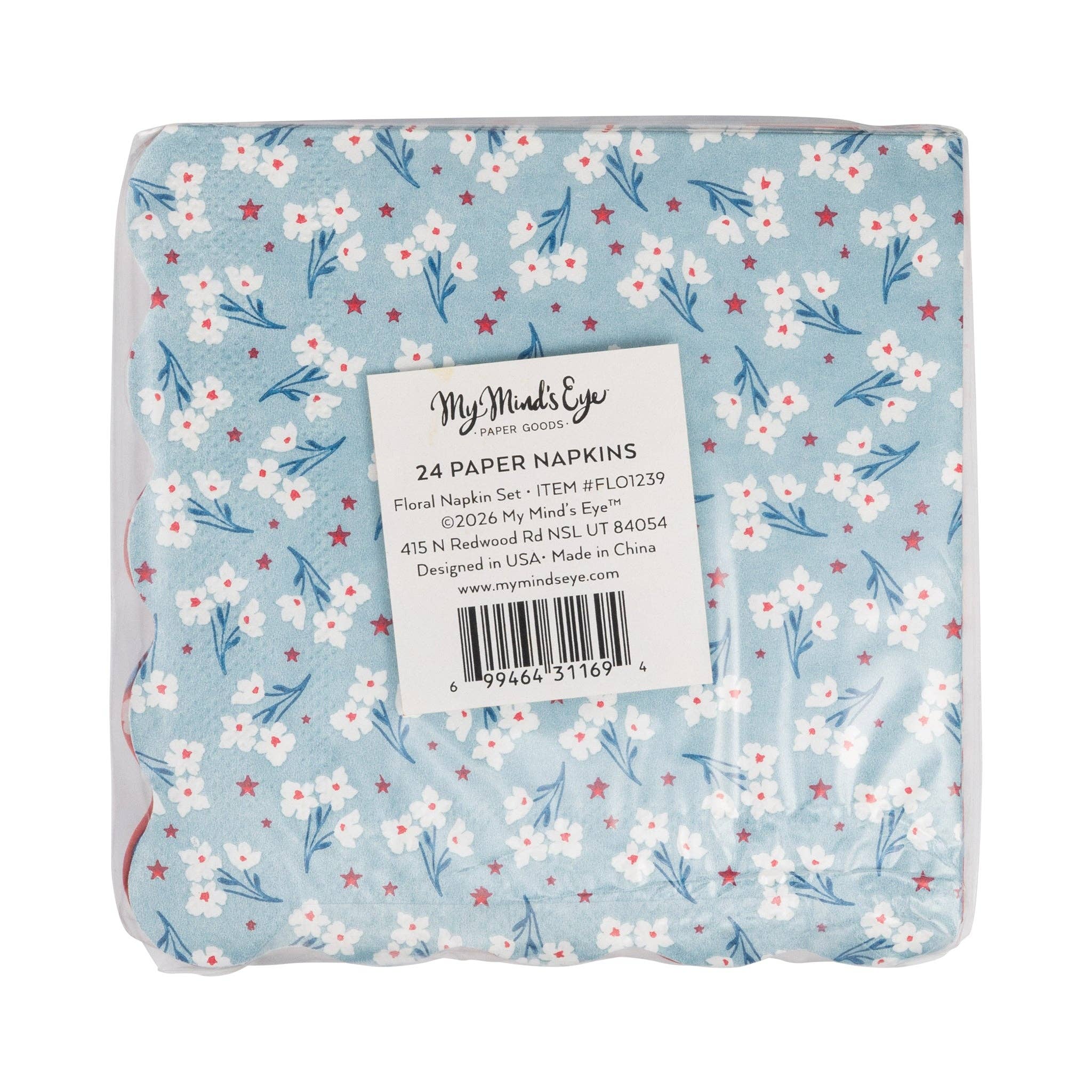 Floral Cocktail Paper Napkin Set - Image 7