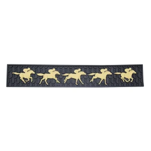 Racing Horses Rubber Bar Mat