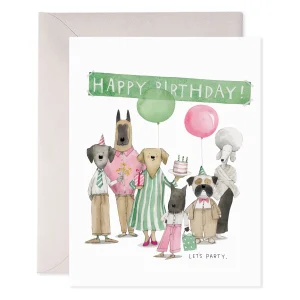 Dog Party Birthday | Birthday Greeting Card