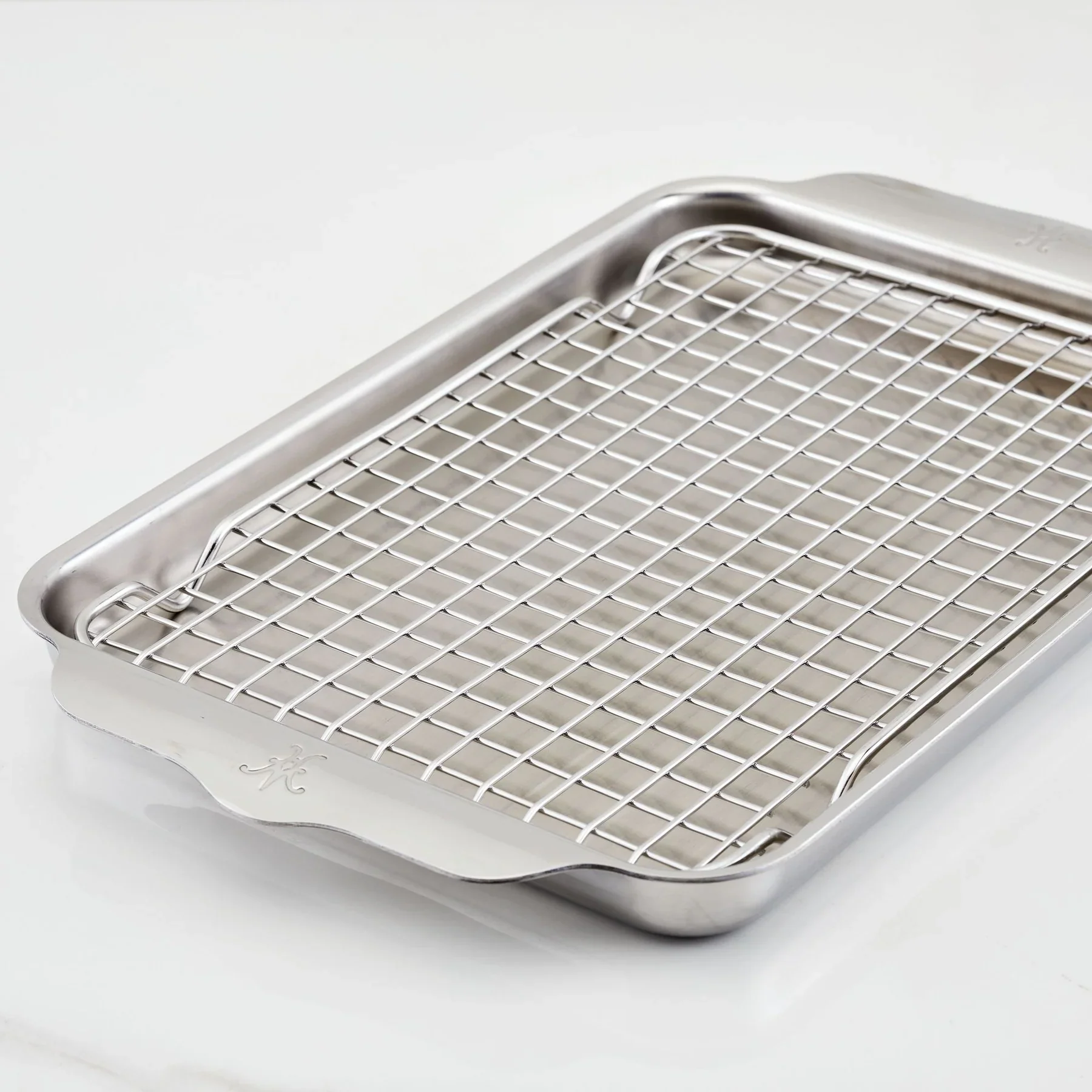 OvenBond Tri-ply Quarter Sheet Pan with Rack - Image 3