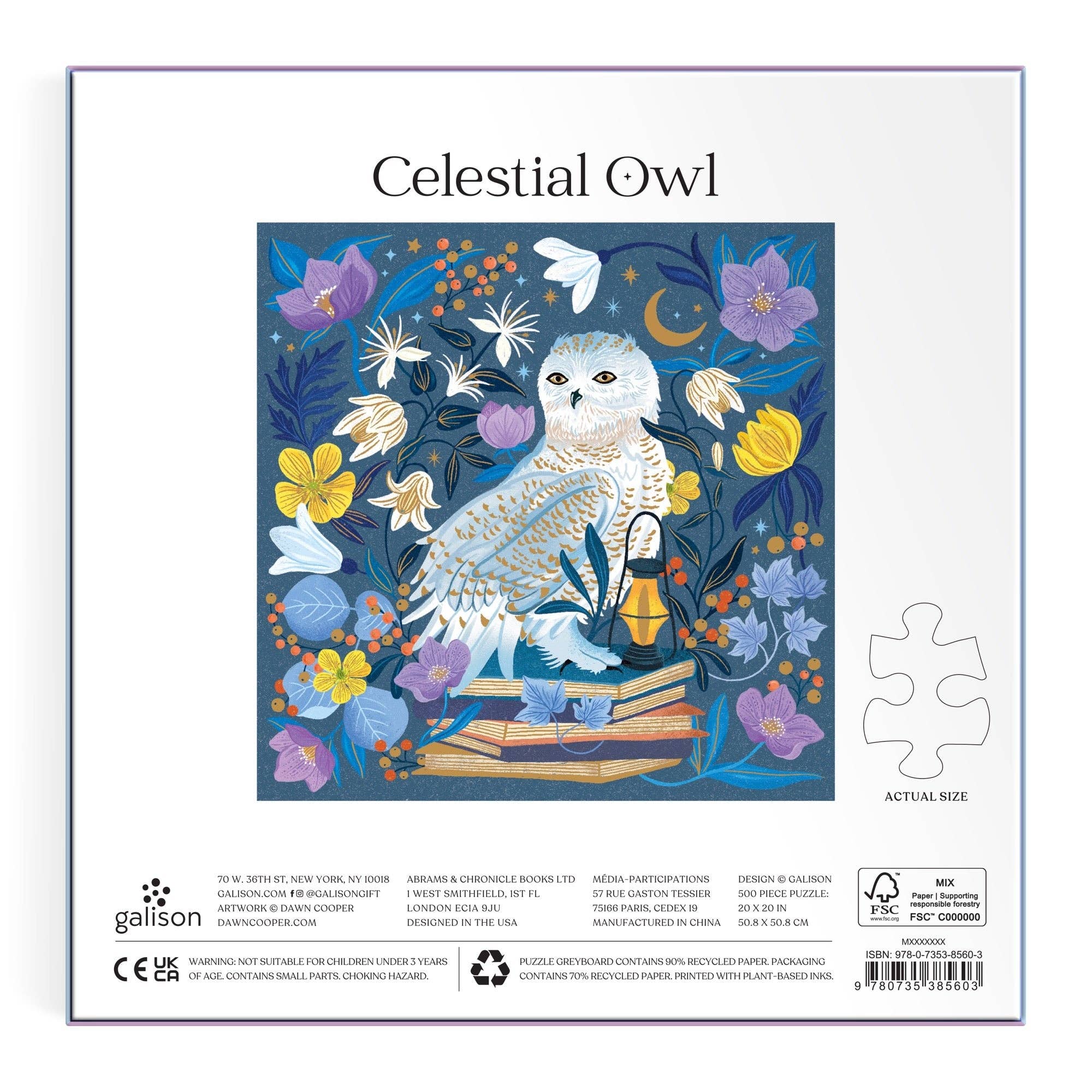 Celestial Owl 500 Piece Foil Puzzle - Image 5
