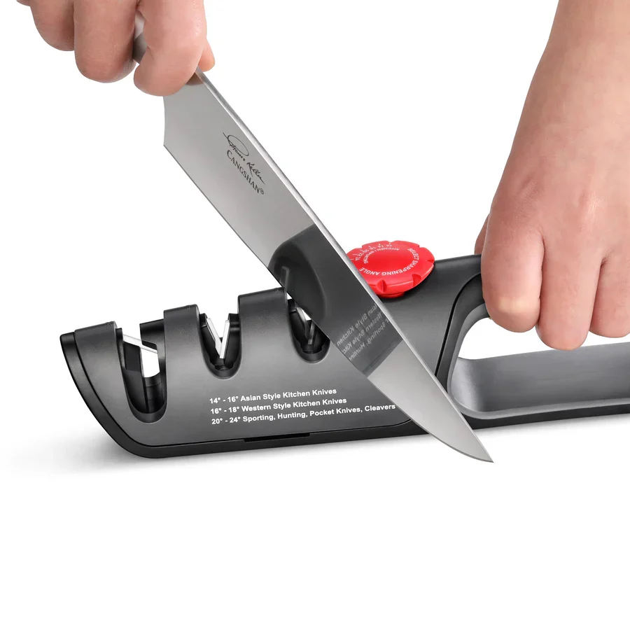 Cangshan 3 Stage Adjustable Knife Sharpener + Scissor Sharpener - Image 4