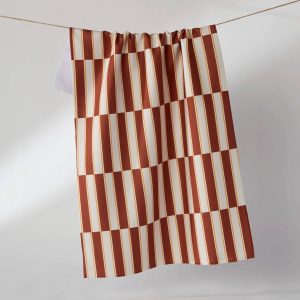 Harvest Stripe Geometry Tea Towel
