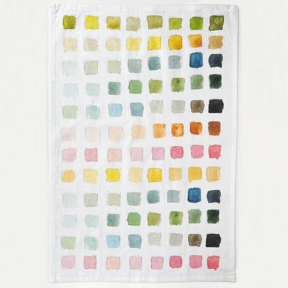 Paint swatch cotton flour sack tea towel - Image 4