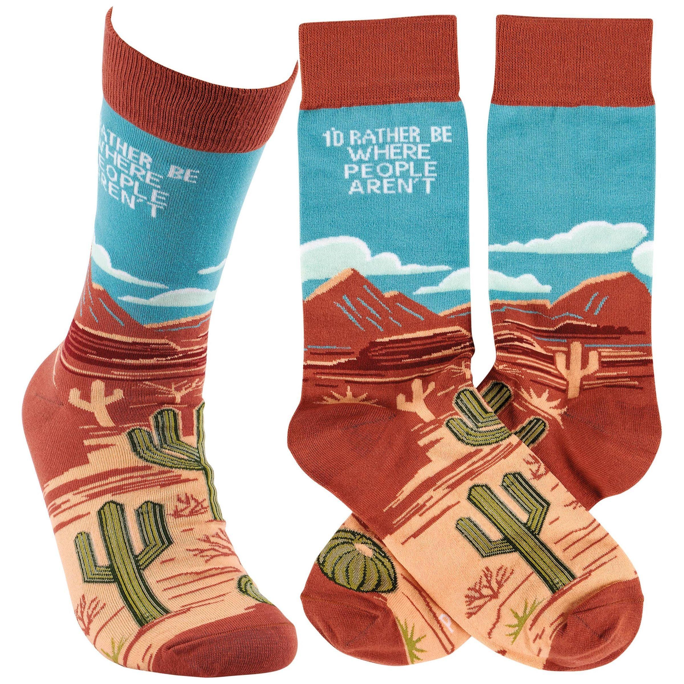 Rather Be Where People Aren't Socks