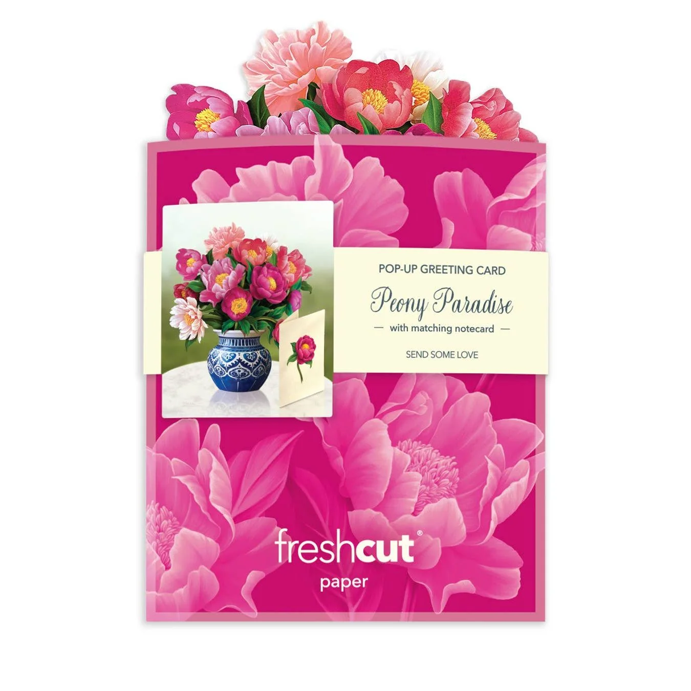 Mini Peony Paradise Pop Up Greeting Card - Image 8