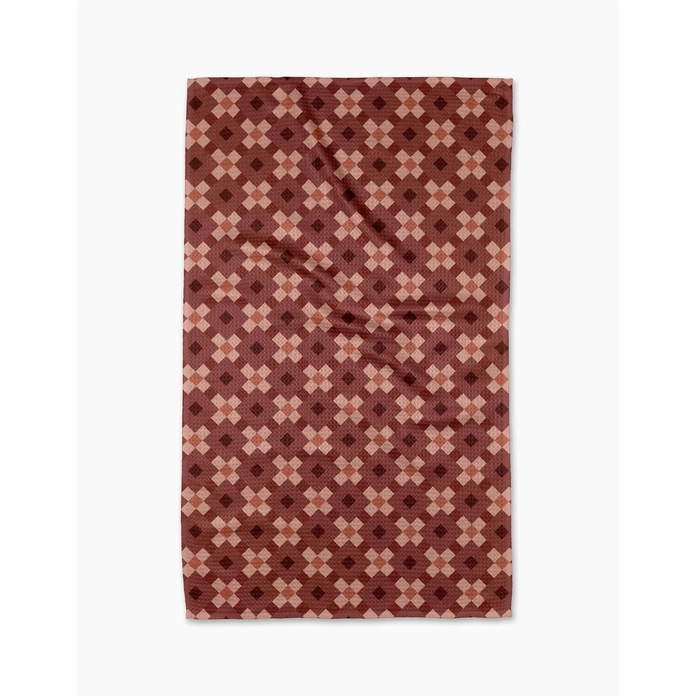Garnet Geometry Tea Towel