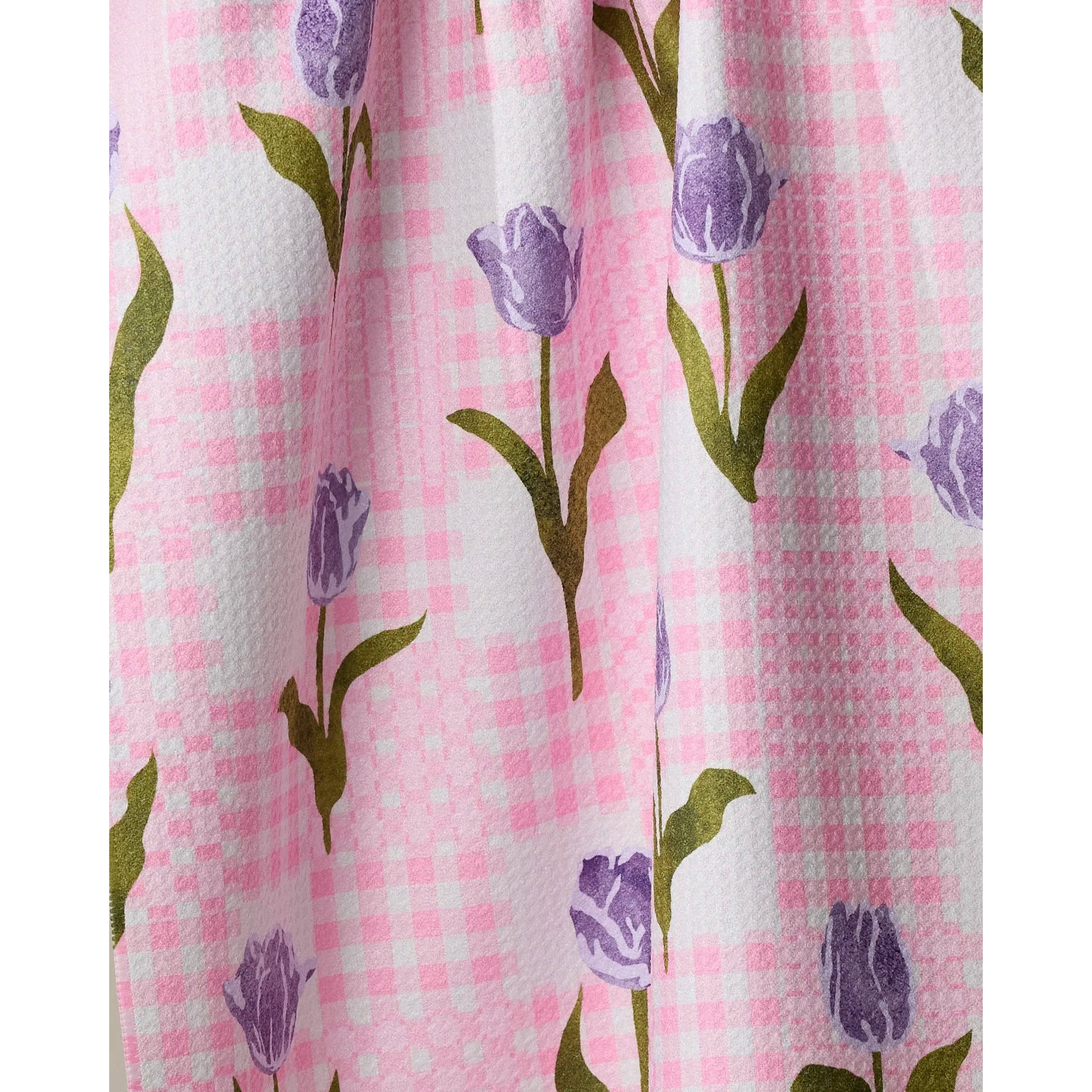 Tulip Town Geometry Tea Towel - Image 2