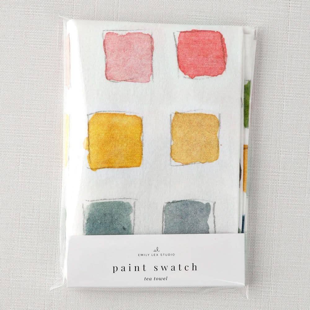 Paint swatch cotton flour sack tea towel - Image 2