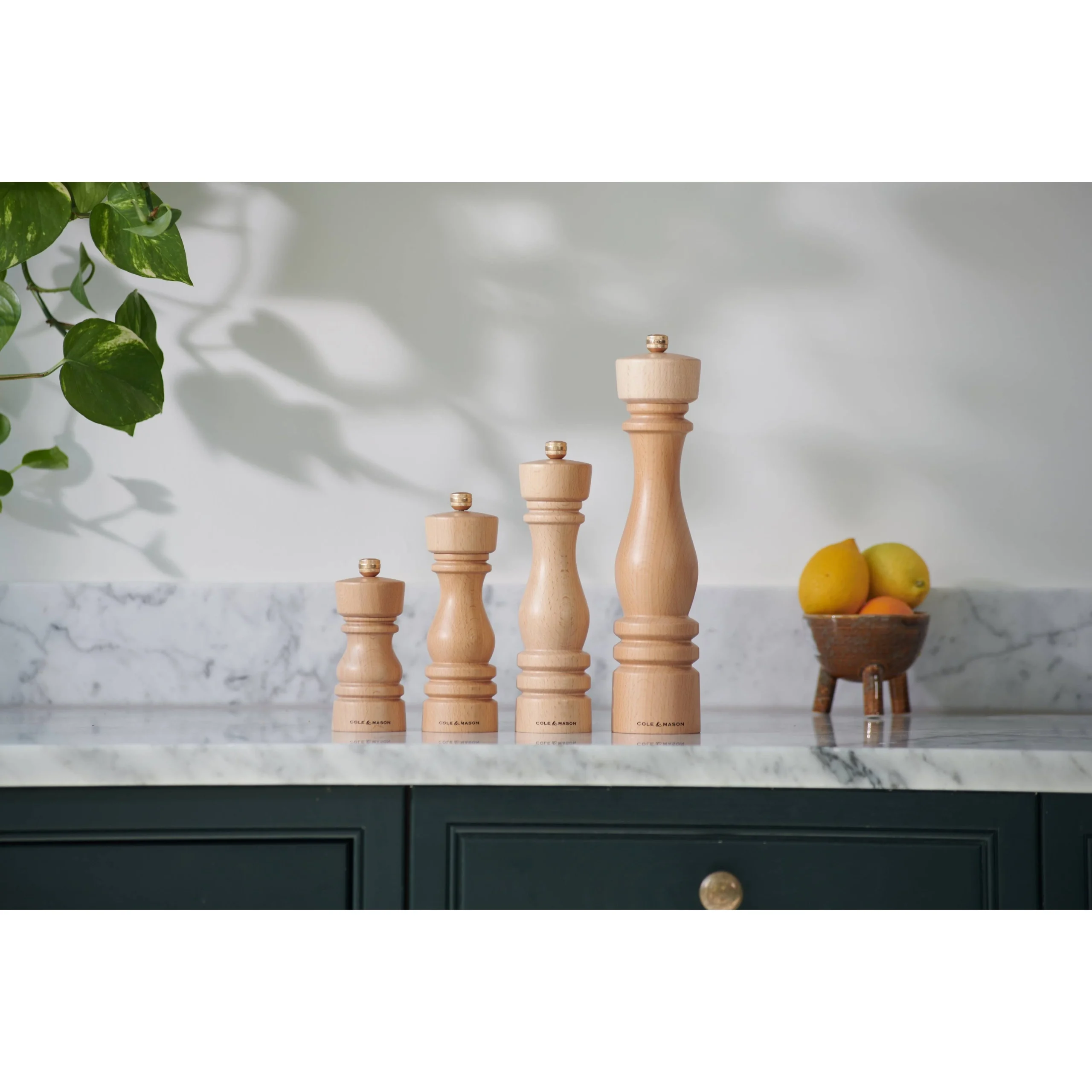 Cole & Mason London Natural Beech Salt & Pepper Mills - Image 3